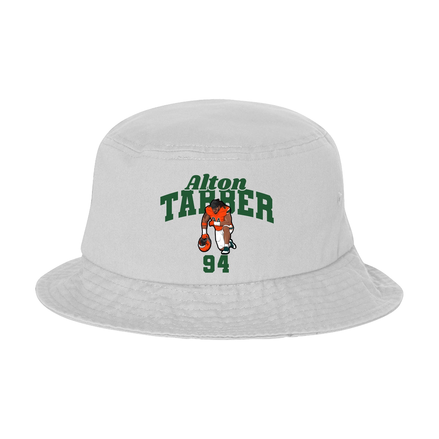 Bucket Cap — Signature Arch in White