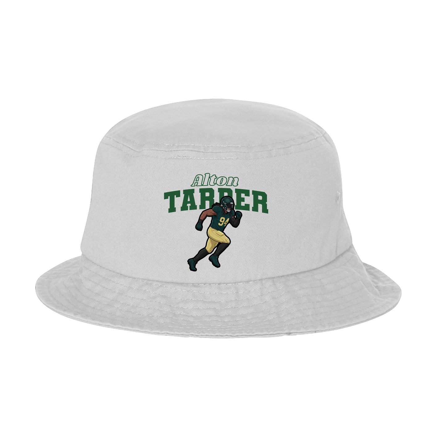 Bucket Cap — Name Arch in White