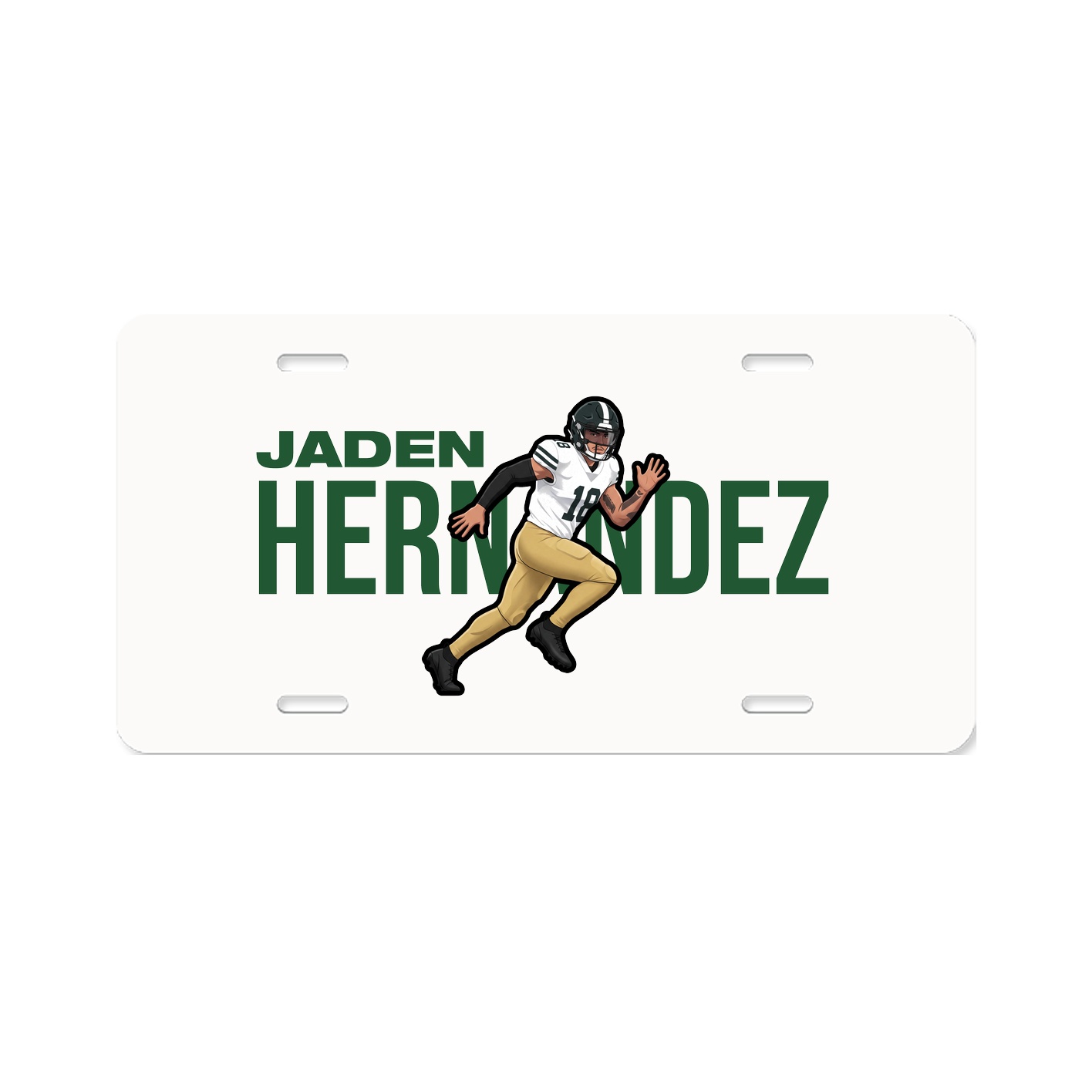 License Plate — Player Name in Classic