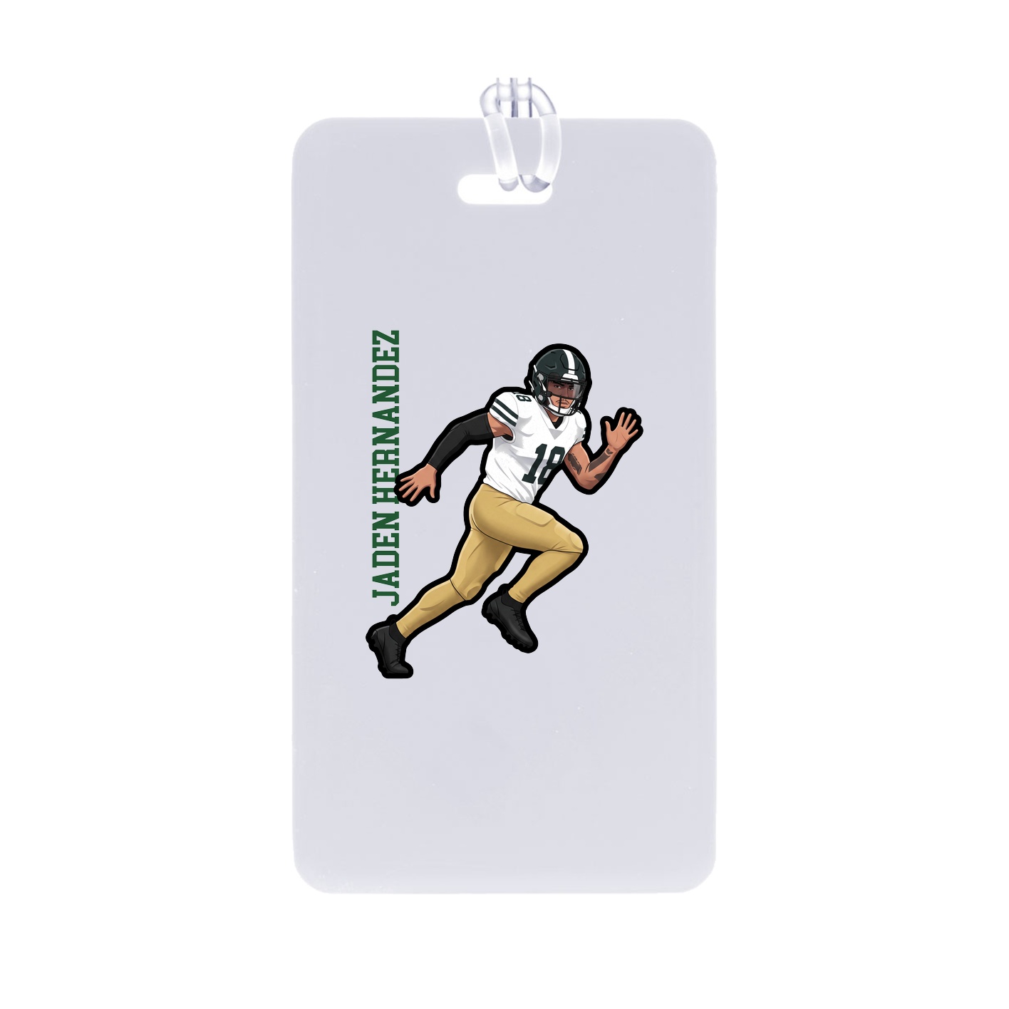Bag Tag — Name Vertical in Classic