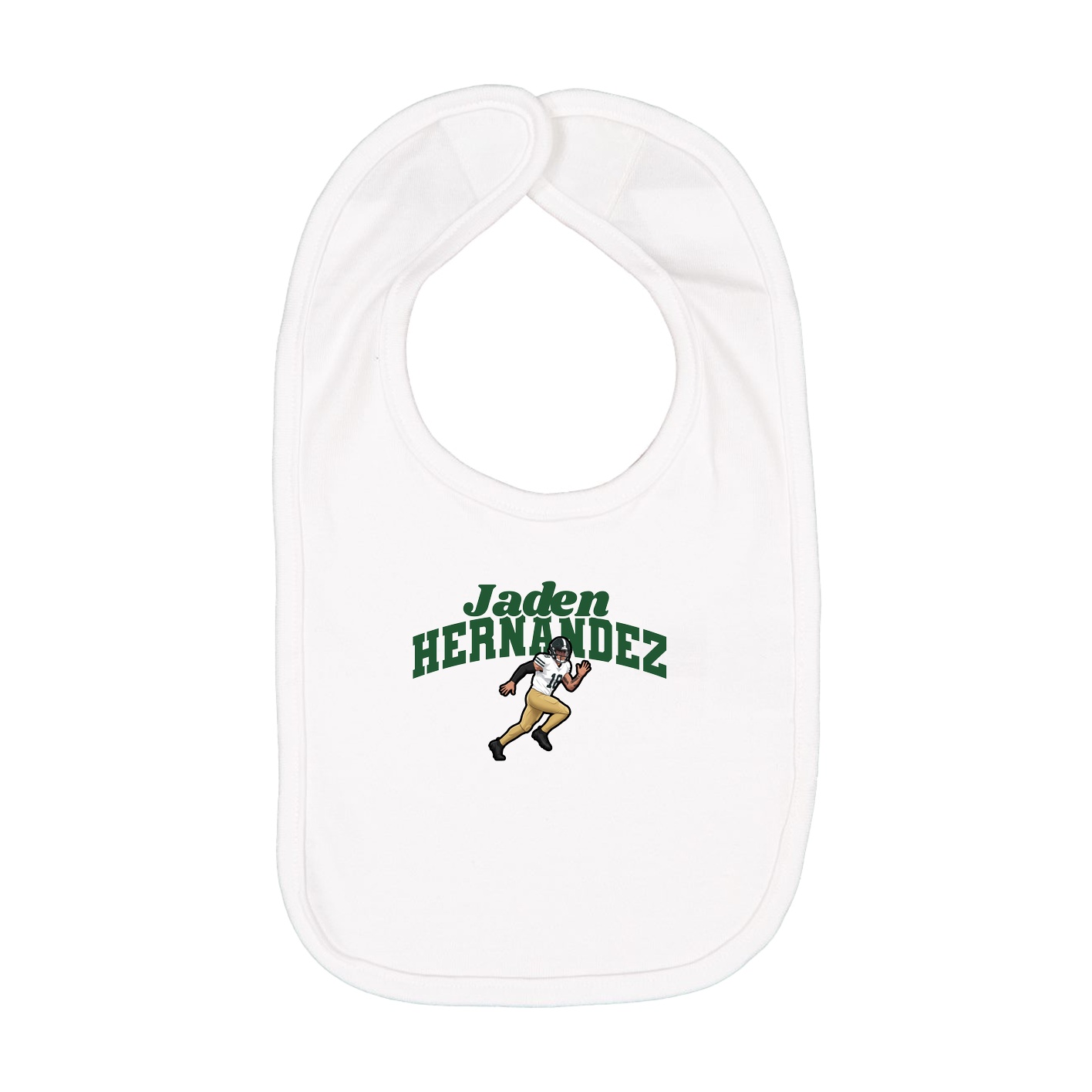 Infant Bib — Signature Arch in White