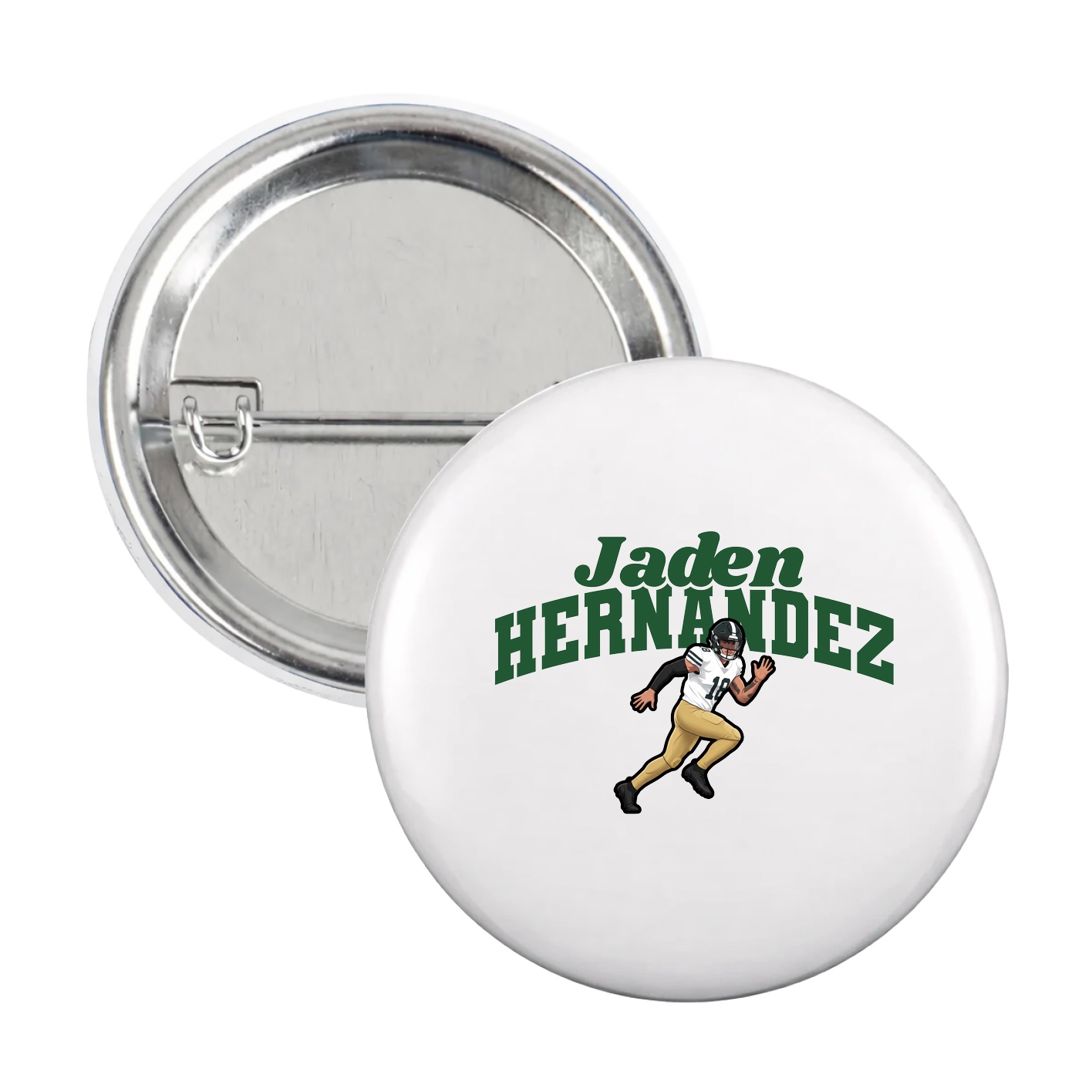 Game Day Button — Signature Arch in White