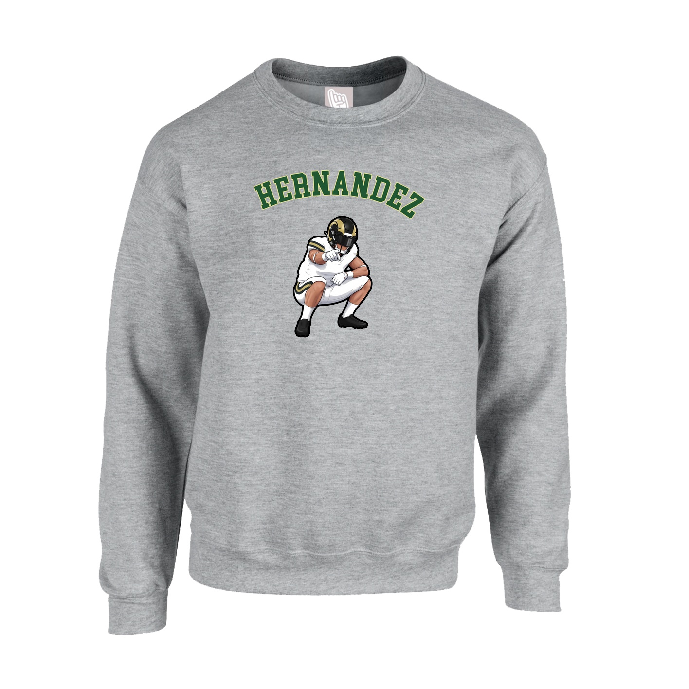 Fleece Crew — Shirsey Arch in Grey