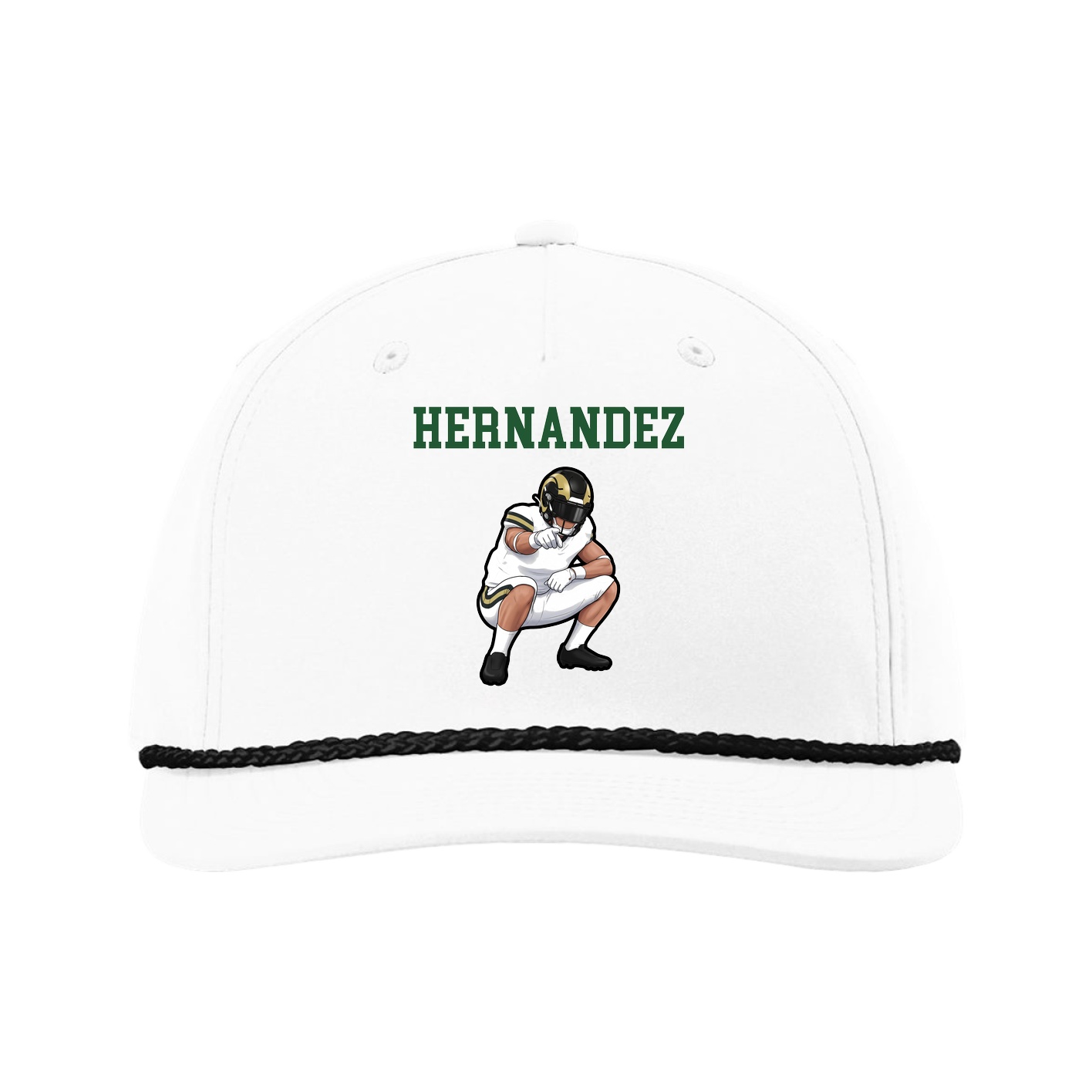 Five-Panel Classic Rope Cap — Shirsey in White