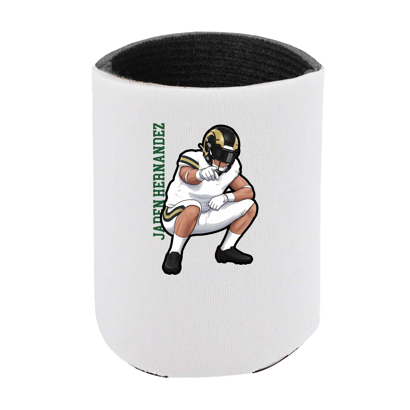 Can Holder — Name Vertical in White