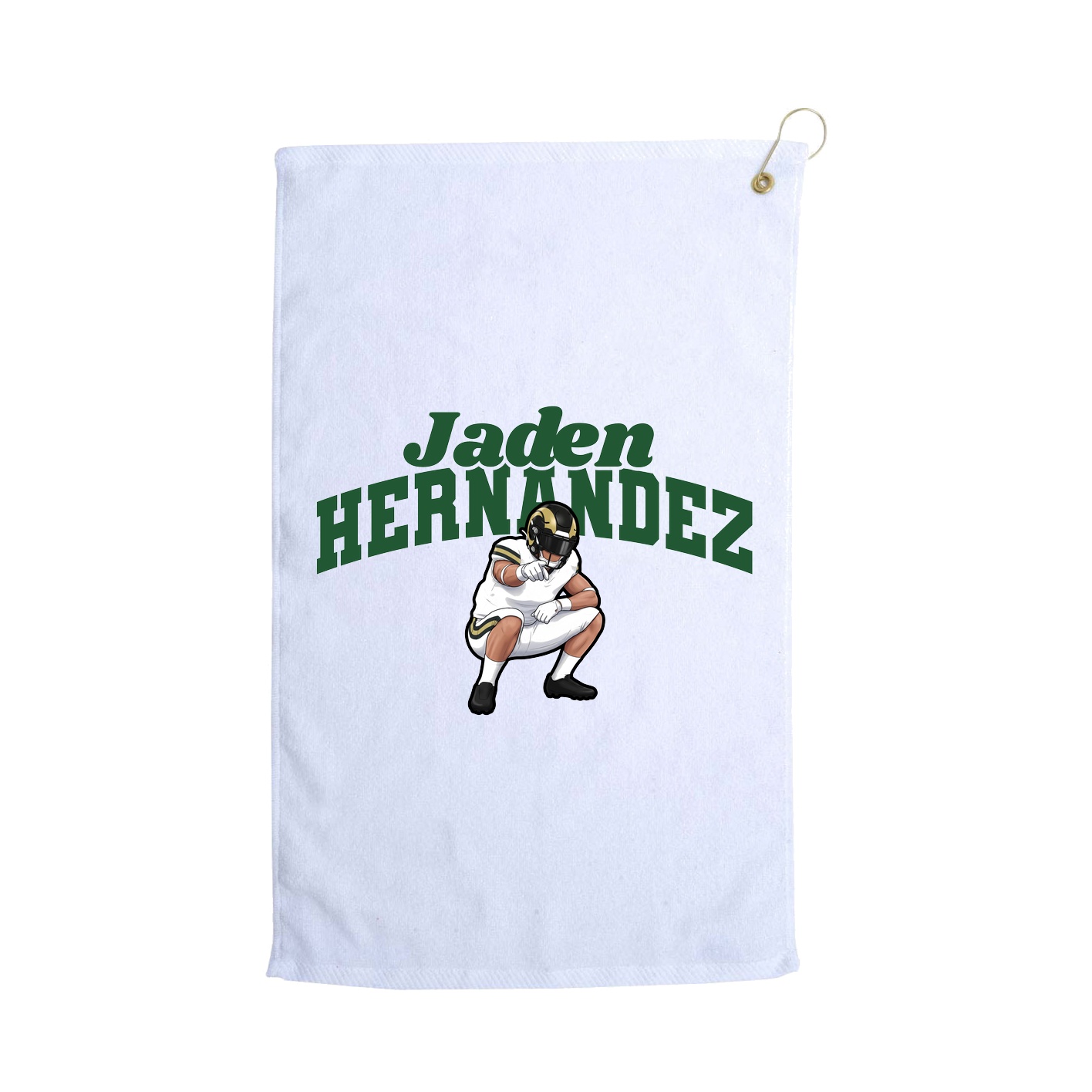 Golf Towel — Signature Arch in White