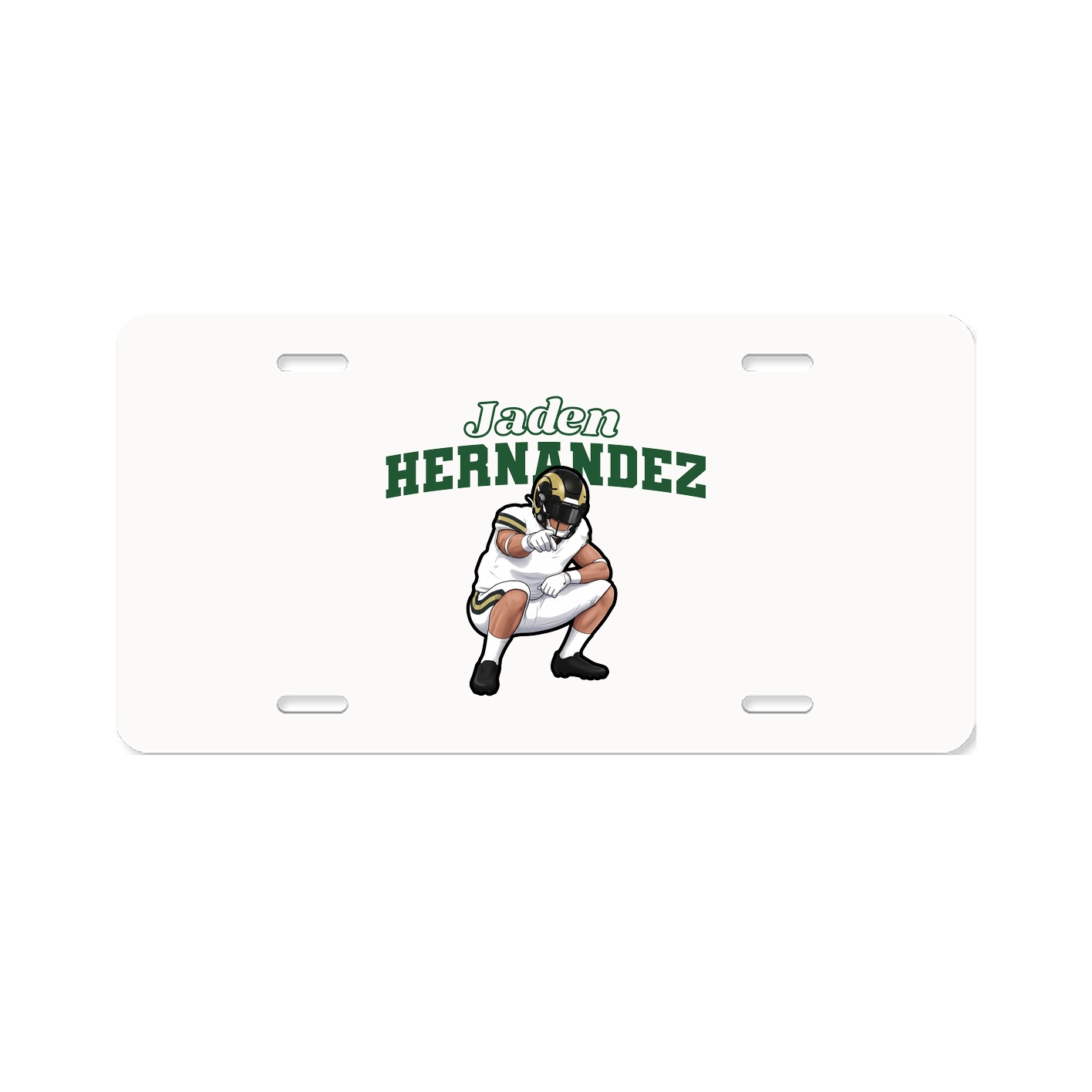 License Plate — Name Arch in Classic