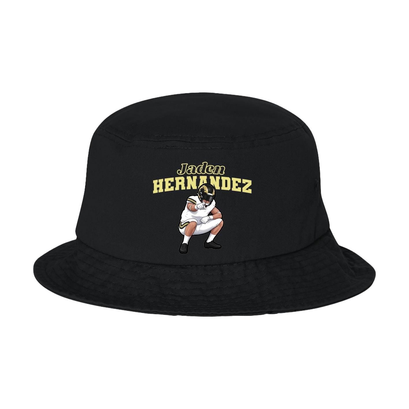 Bucket Cap — Name Arch in Black