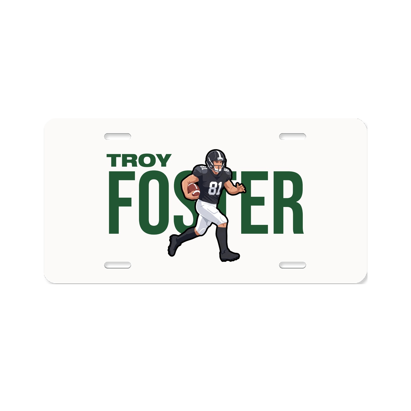 License Plate — Player Name in Classic