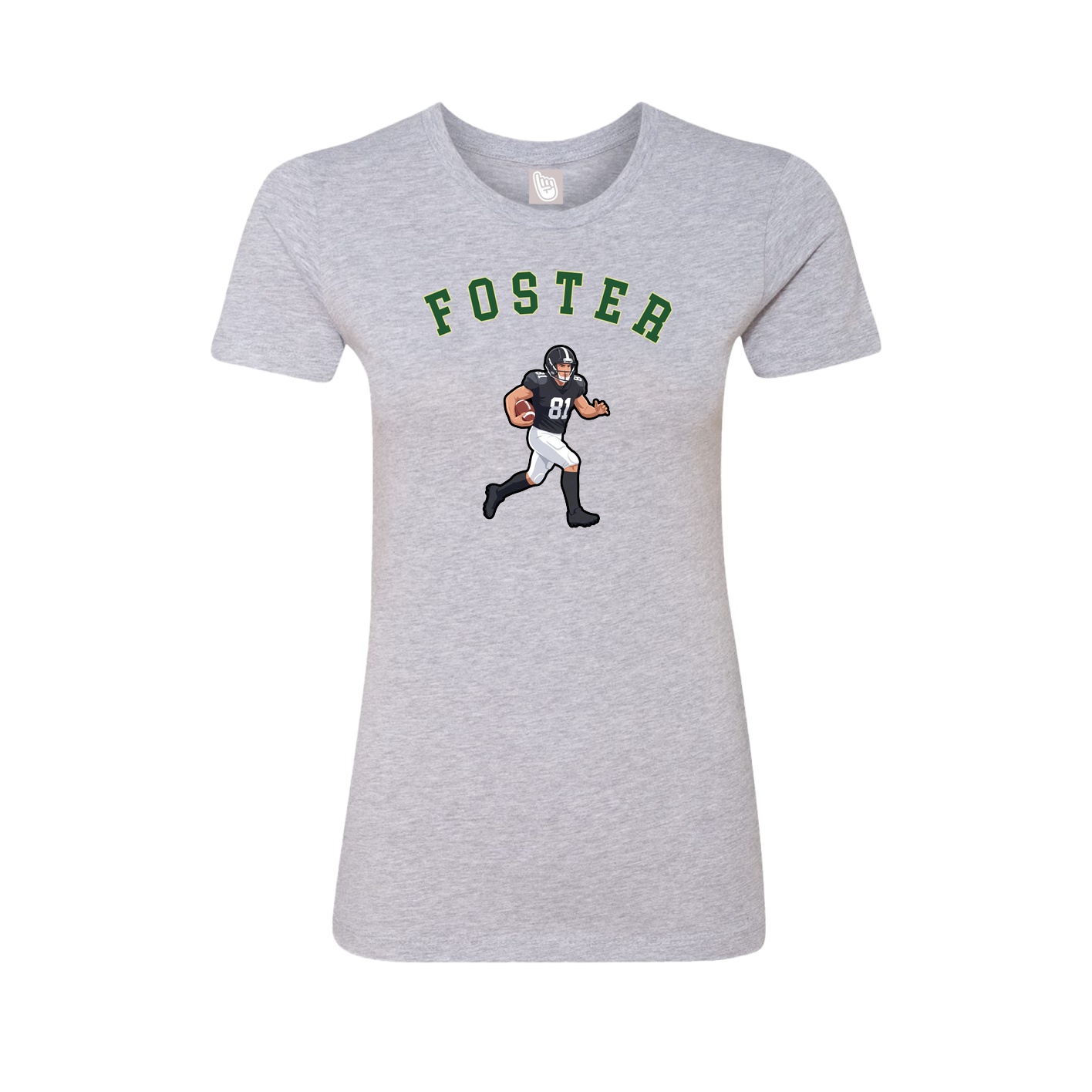 Fitted Women's Tee — Shirsey Arch in Grey