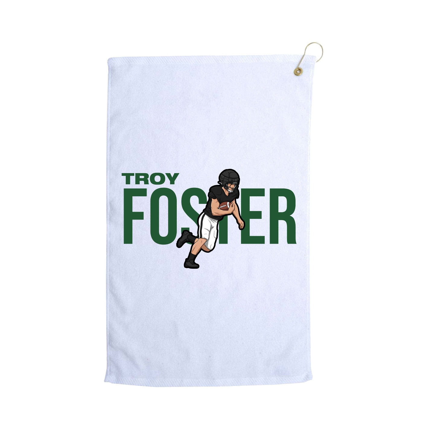 Golf Towel — Player Name in White