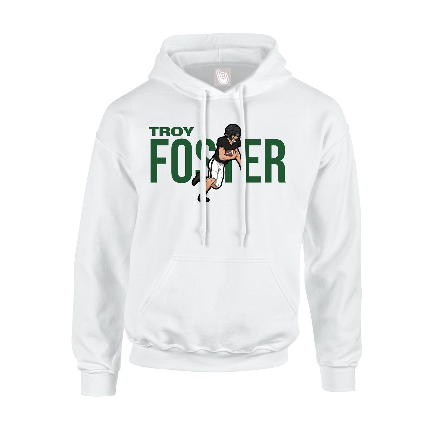 Hoodie — Player Name in White
