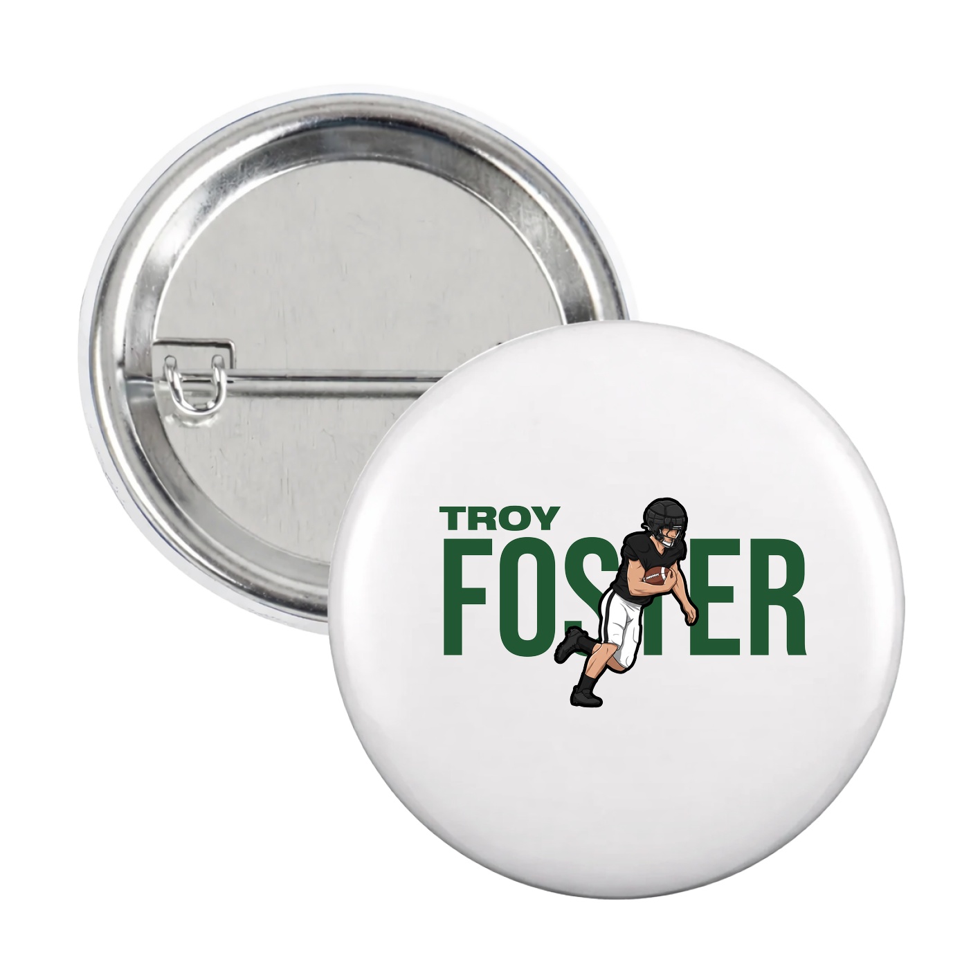 Game Day Button — Player Name in White