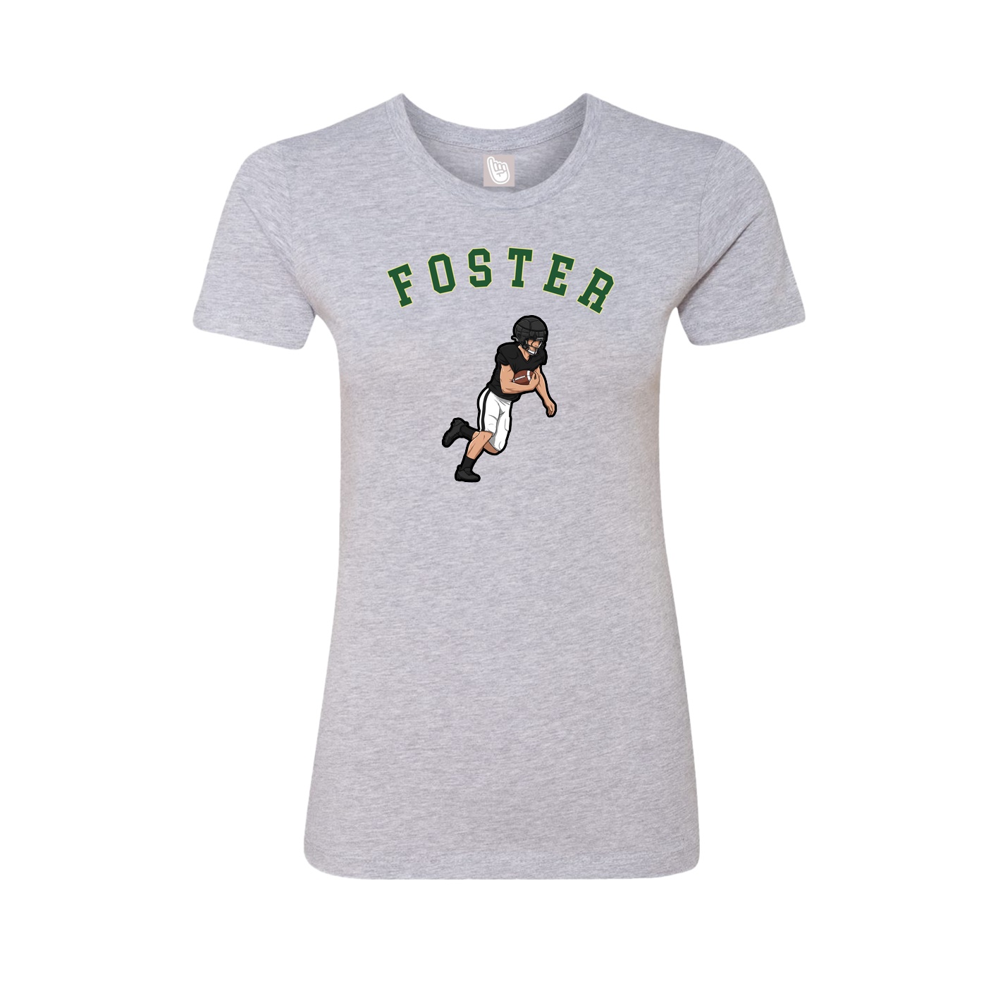 Fitted Women's Tee — Shirsey Arch in Grey