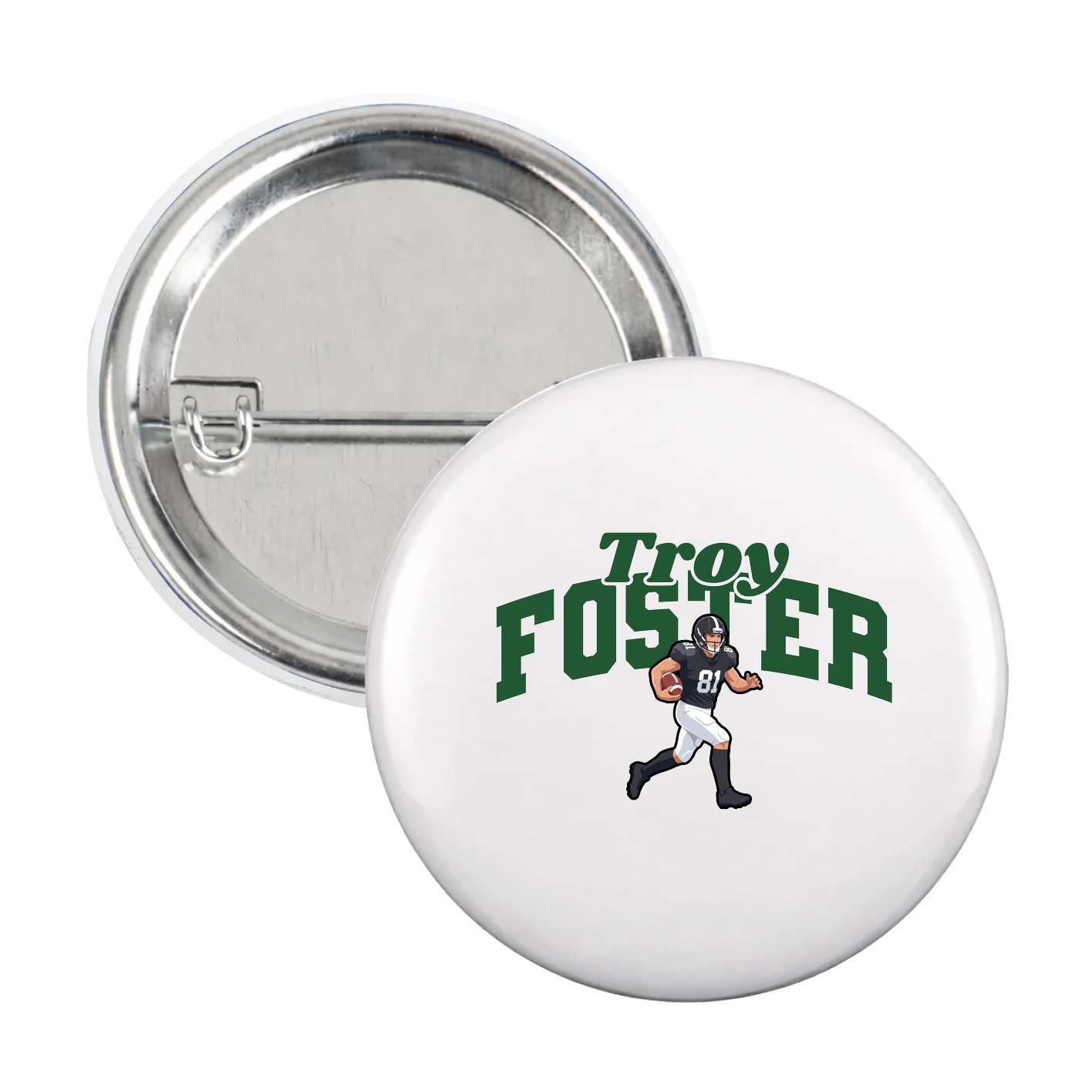 Game Day Button — Signature Arch in White