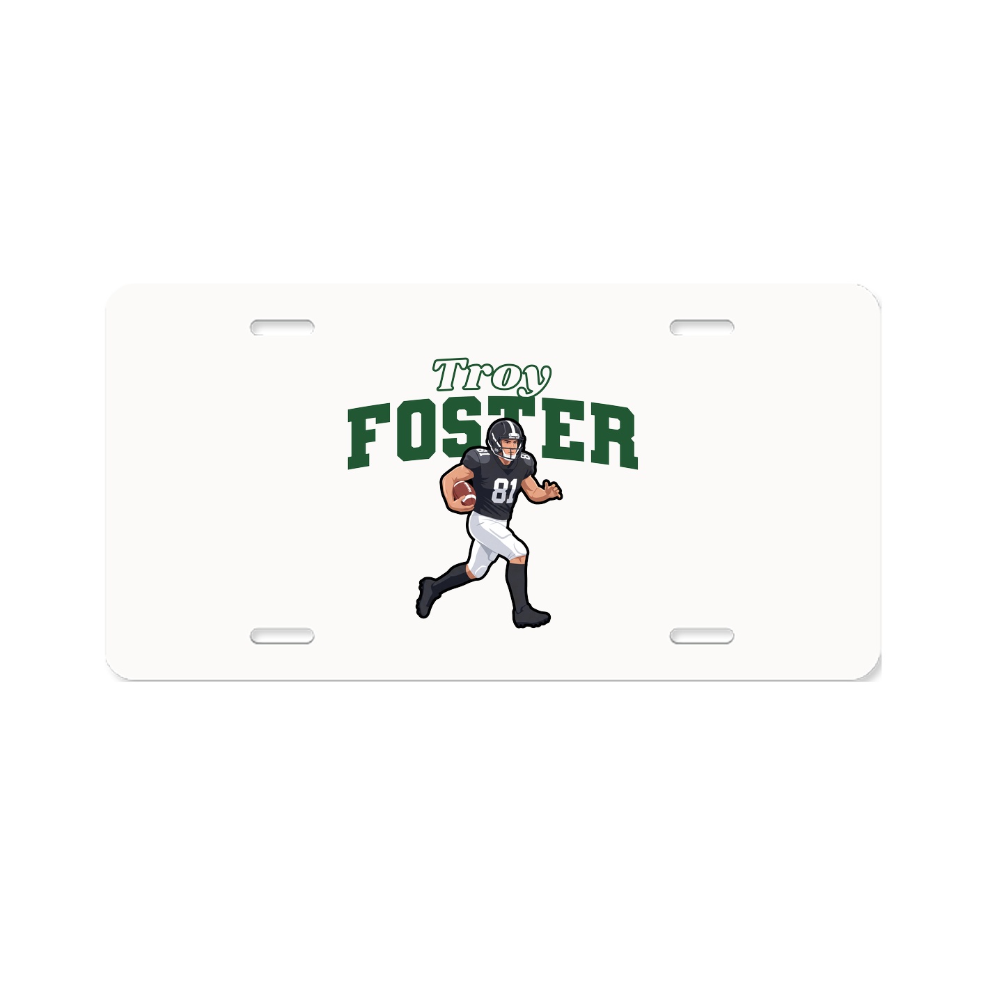 License Plate — Name Arch in Classic