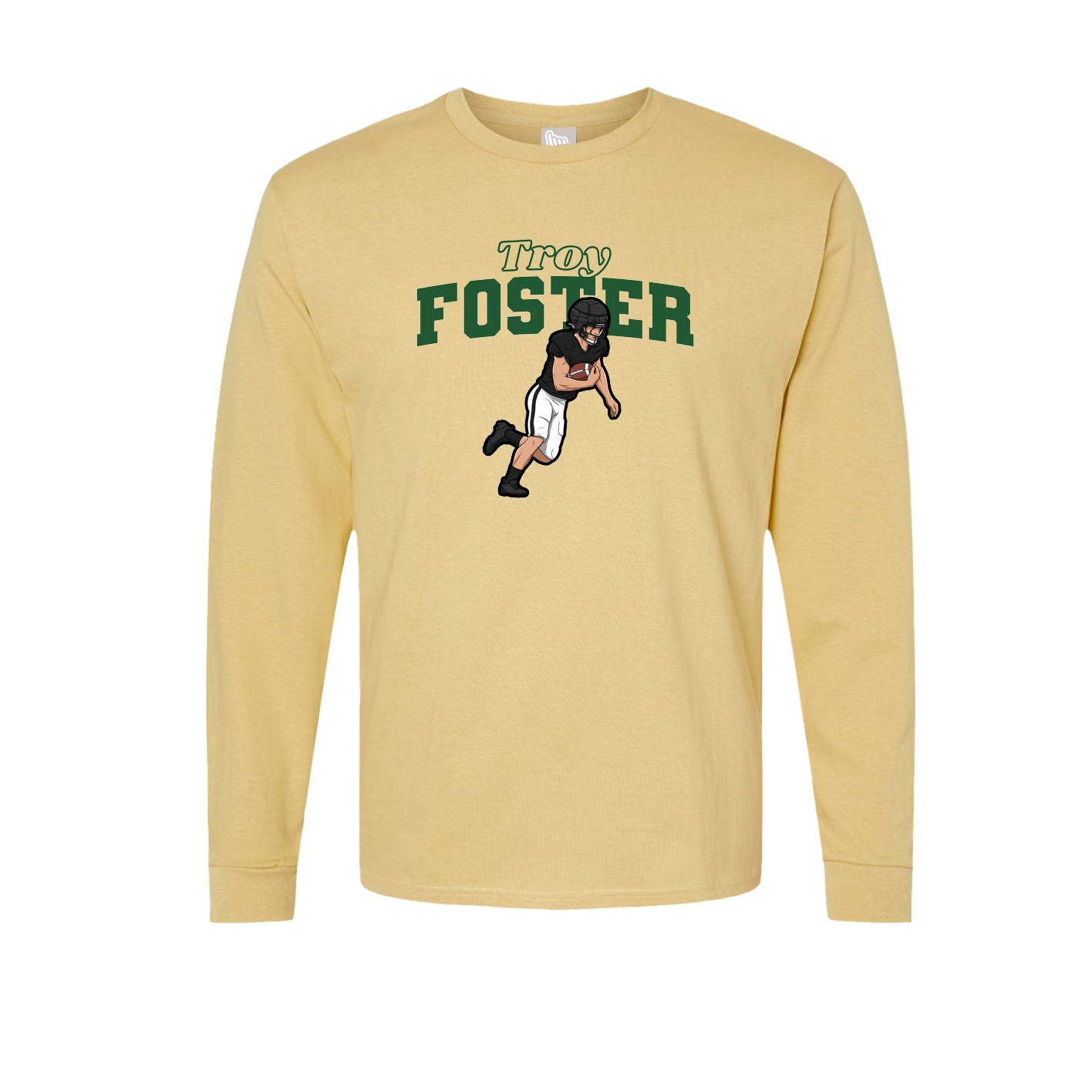 Long Sleeve Tee — Name Arch in Vegas Gold