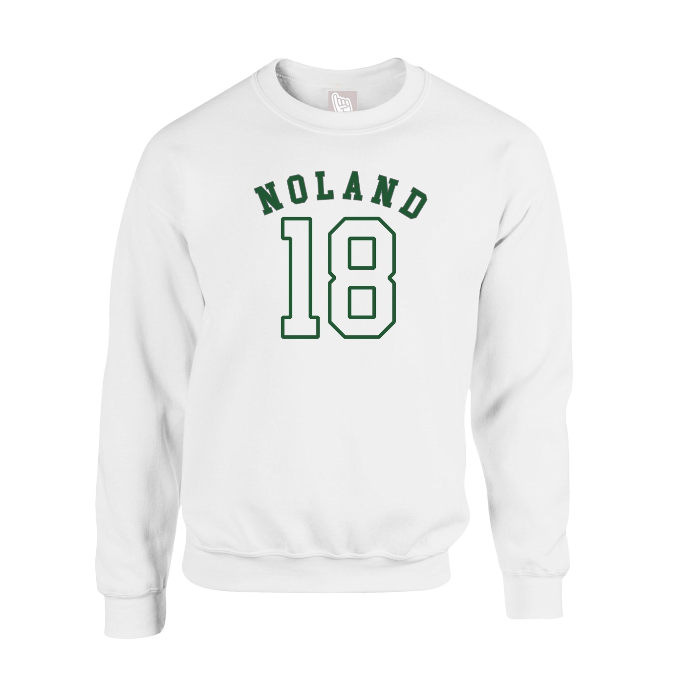 Fleece Crew — Shirsey Arch in White