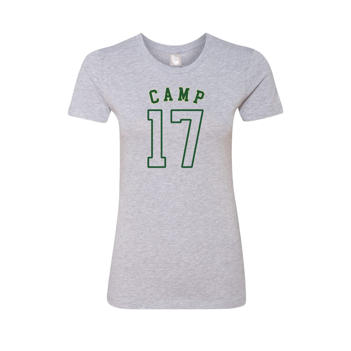Fitted Women's Tee — Shirsey Arch in Grey