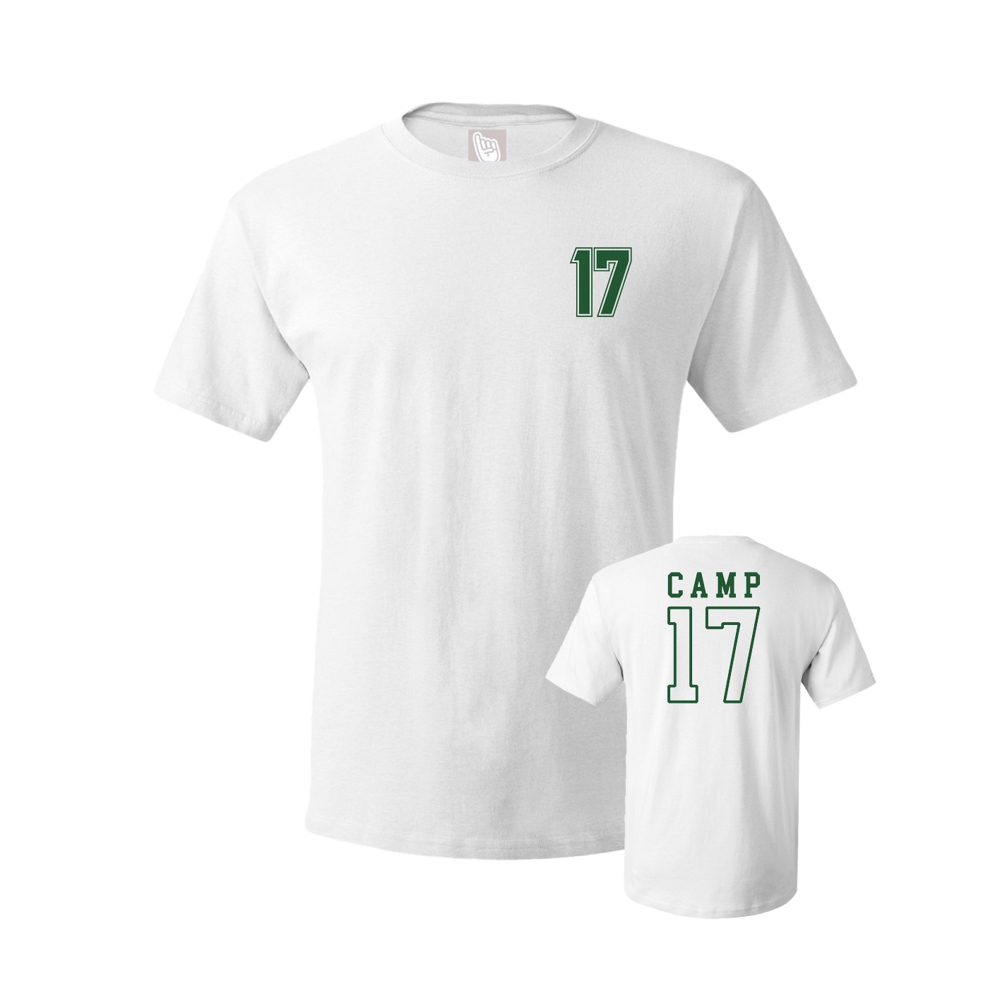 Youth Tee — Chest Back in White