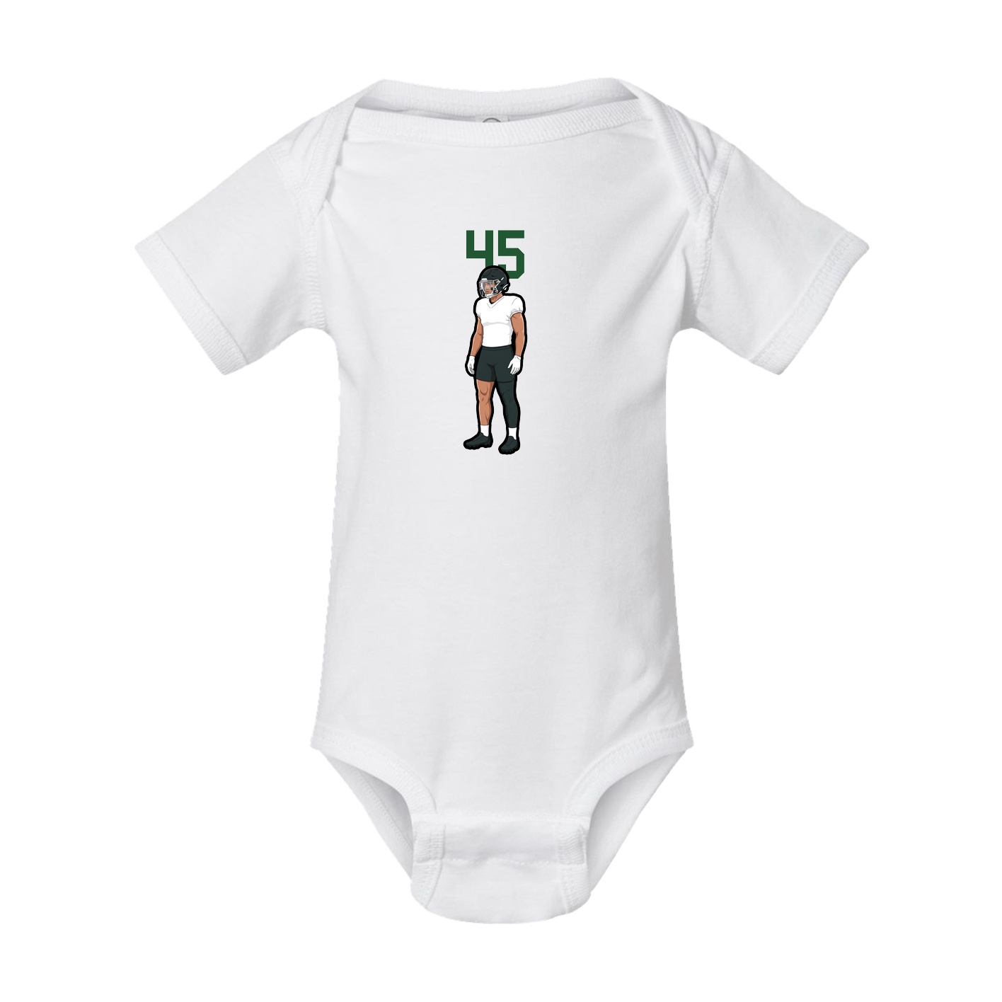 Baby Onesie — Number Top in White