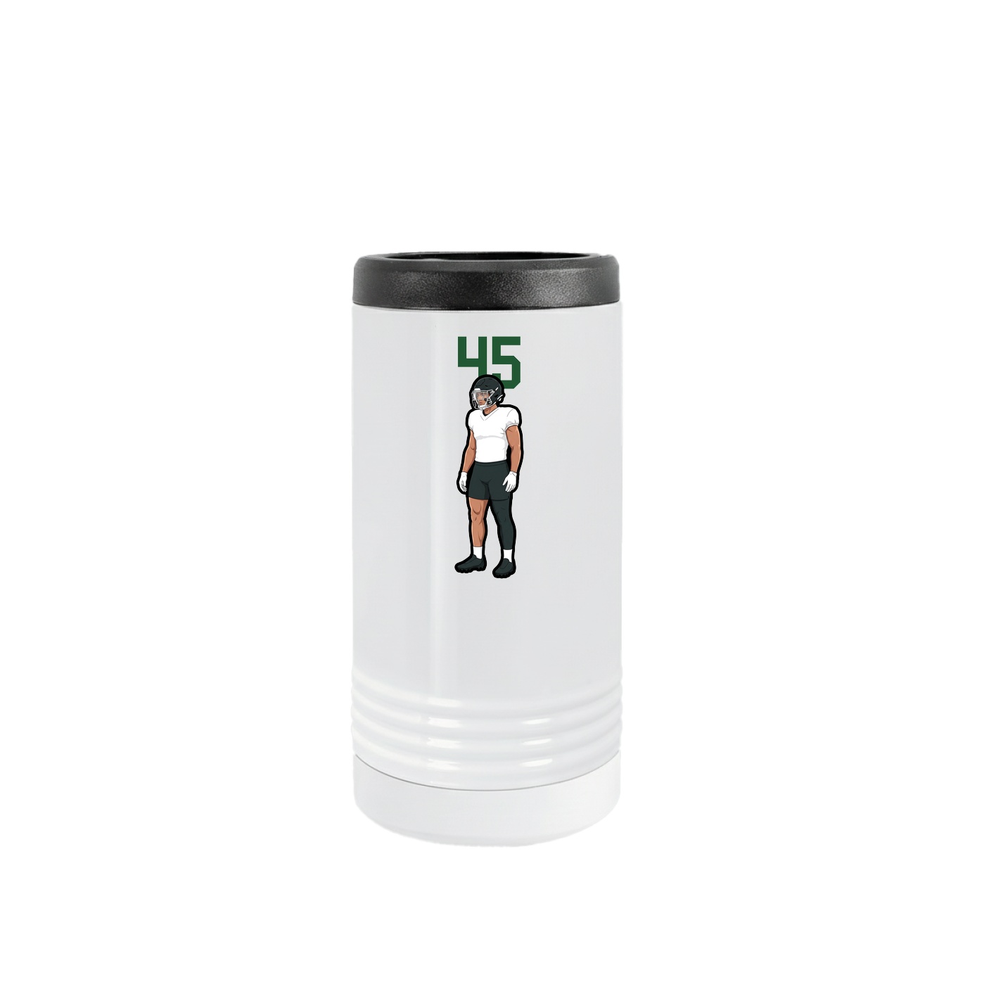Slim Beverage Holder — Number Top in White