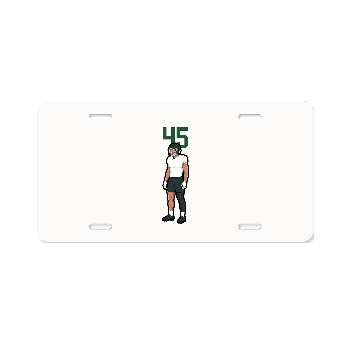 License Plate — Number Top in Classic