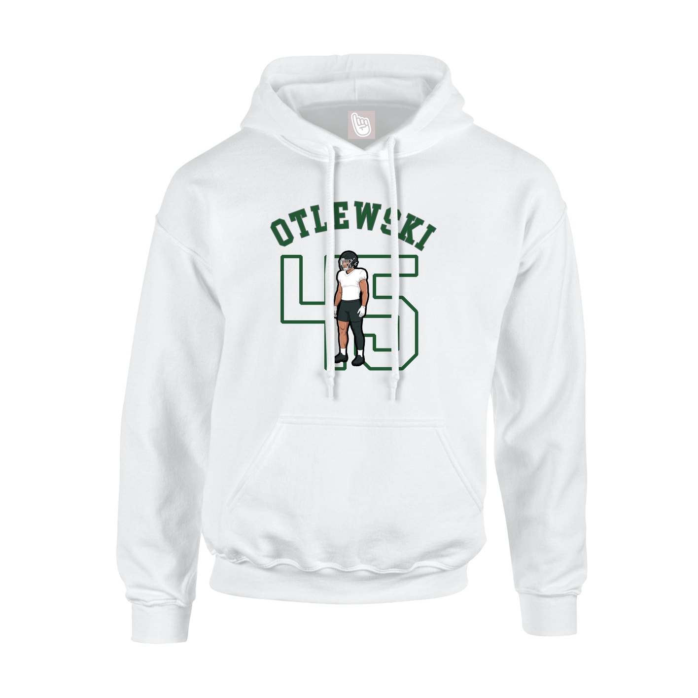 Hoodie — Shirsey Arch in White