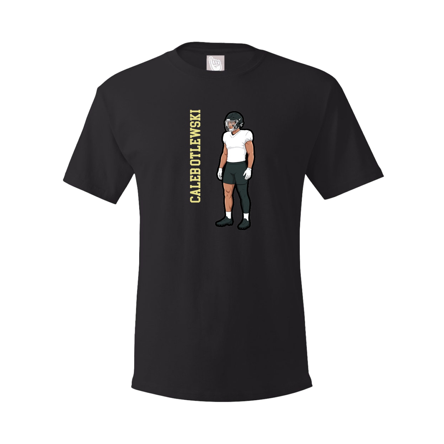 Tee — Name Vertical in Black