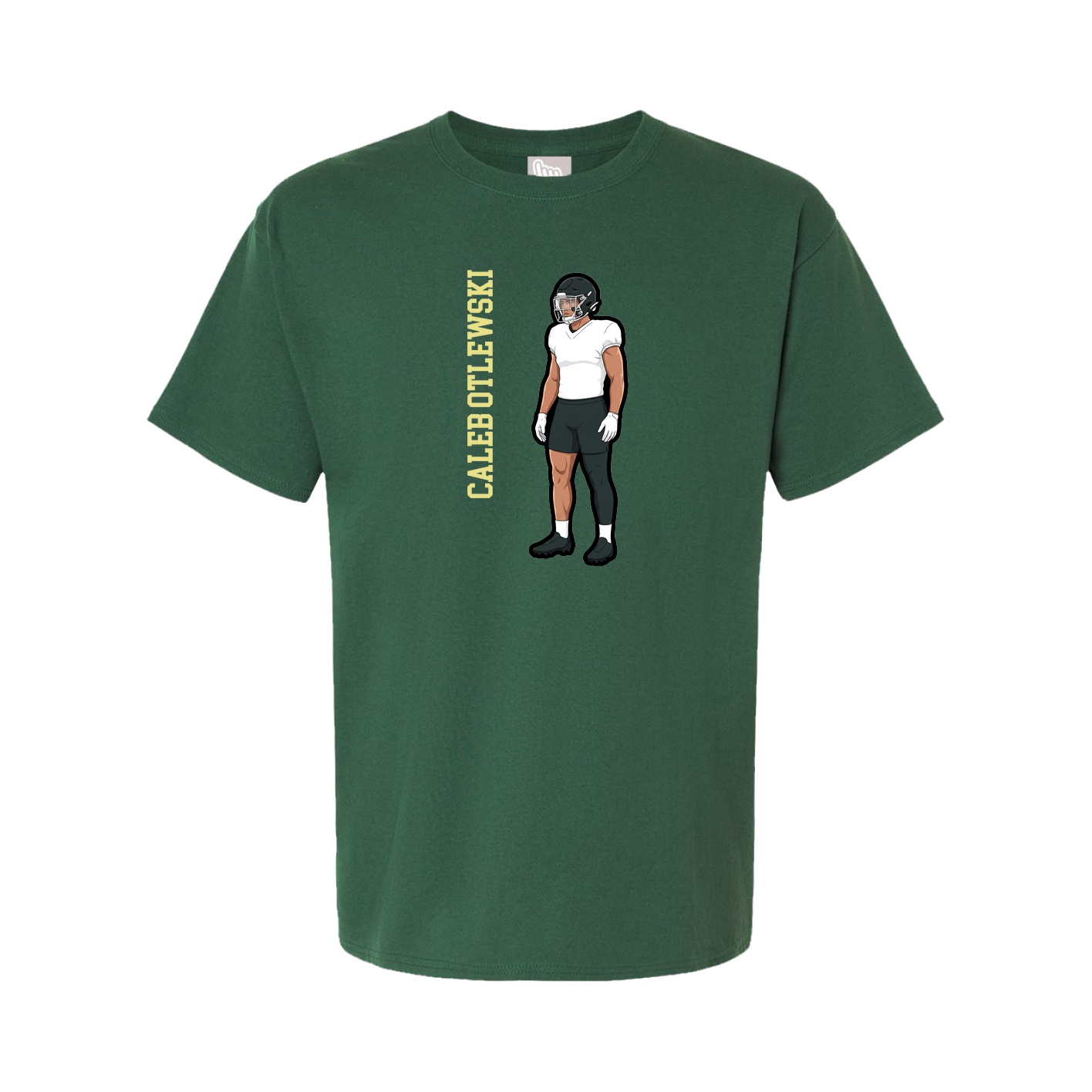 Tee — Name Vertical in Green