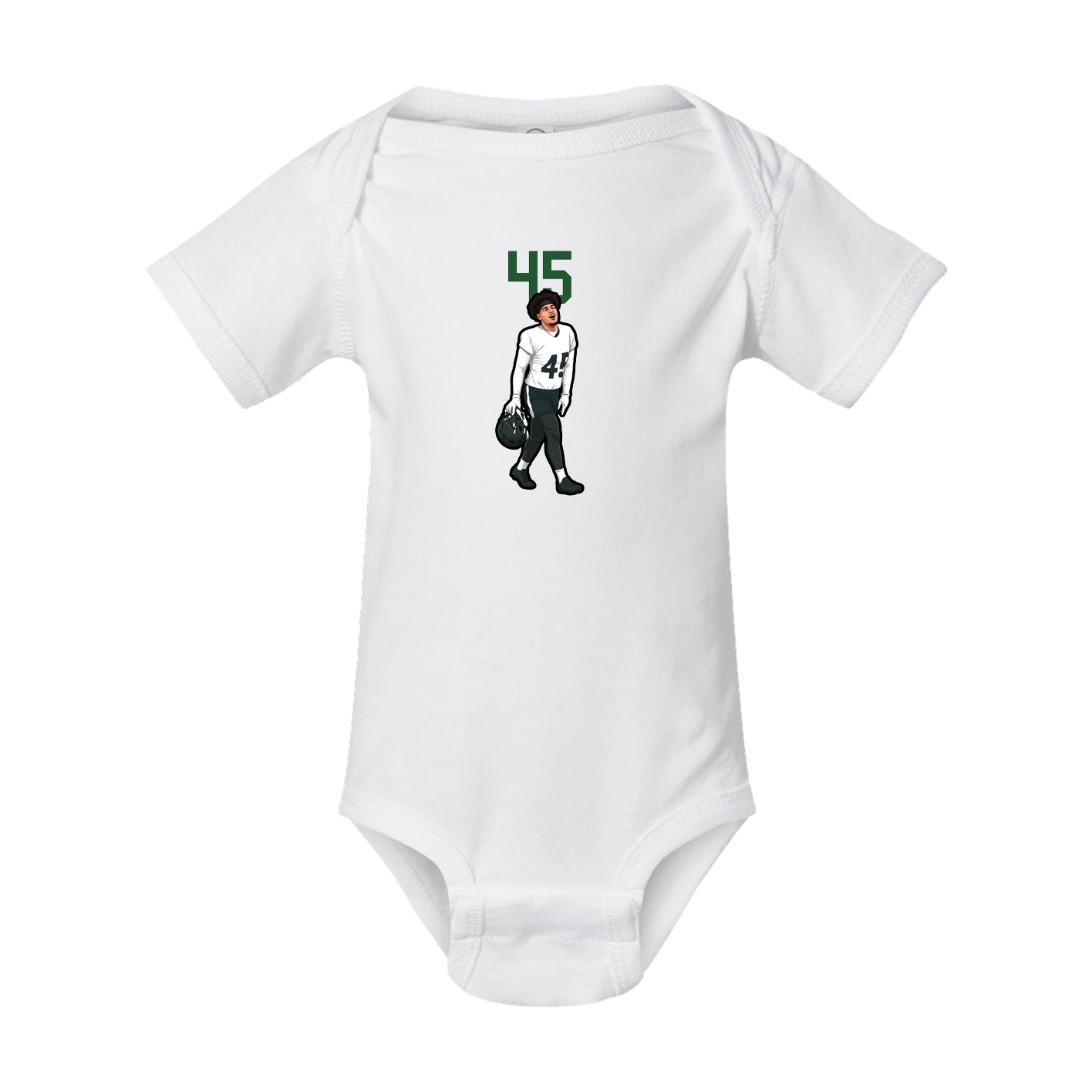 Baby Onesie — Number Top in White