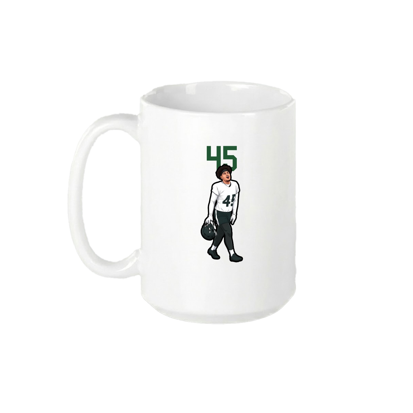 15oz Coffee Mug — Number Top in White