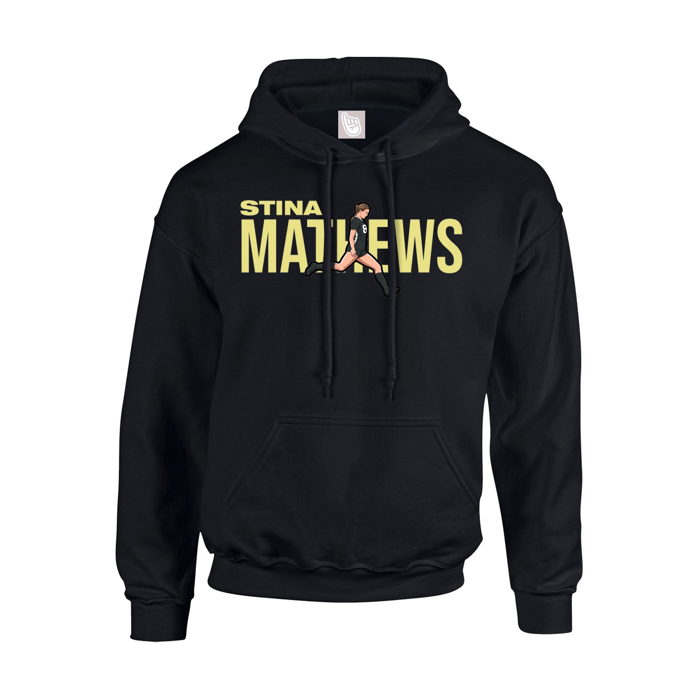 Hoodie — Player Name in Black