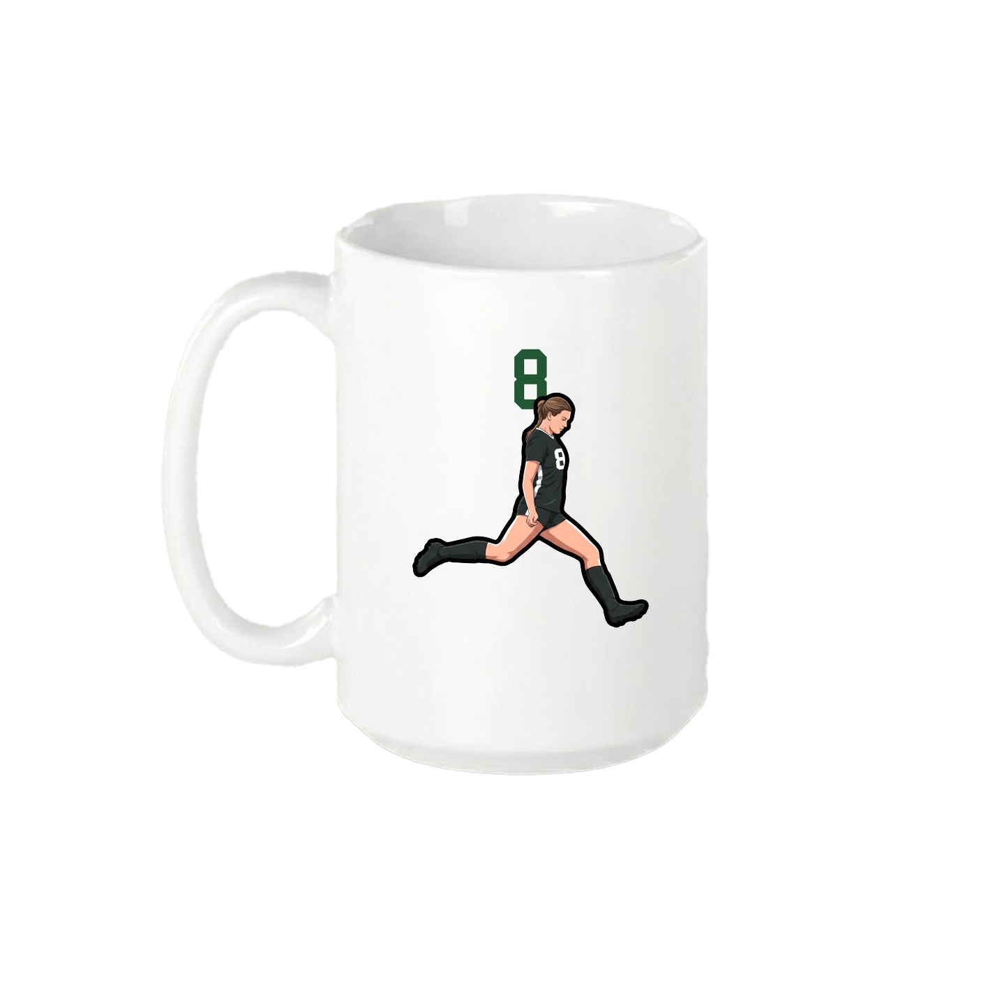 15oz Coffee Mug — Number Top in White