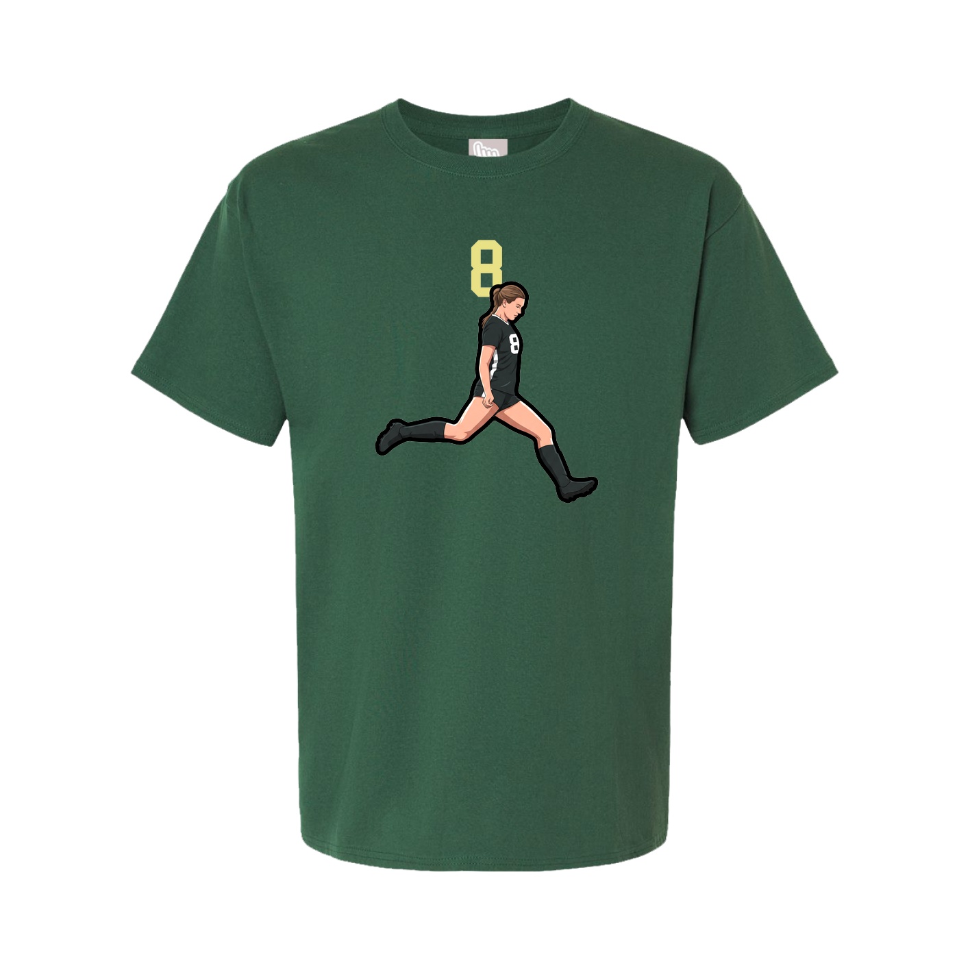 Youth Tee — Number Top in Green