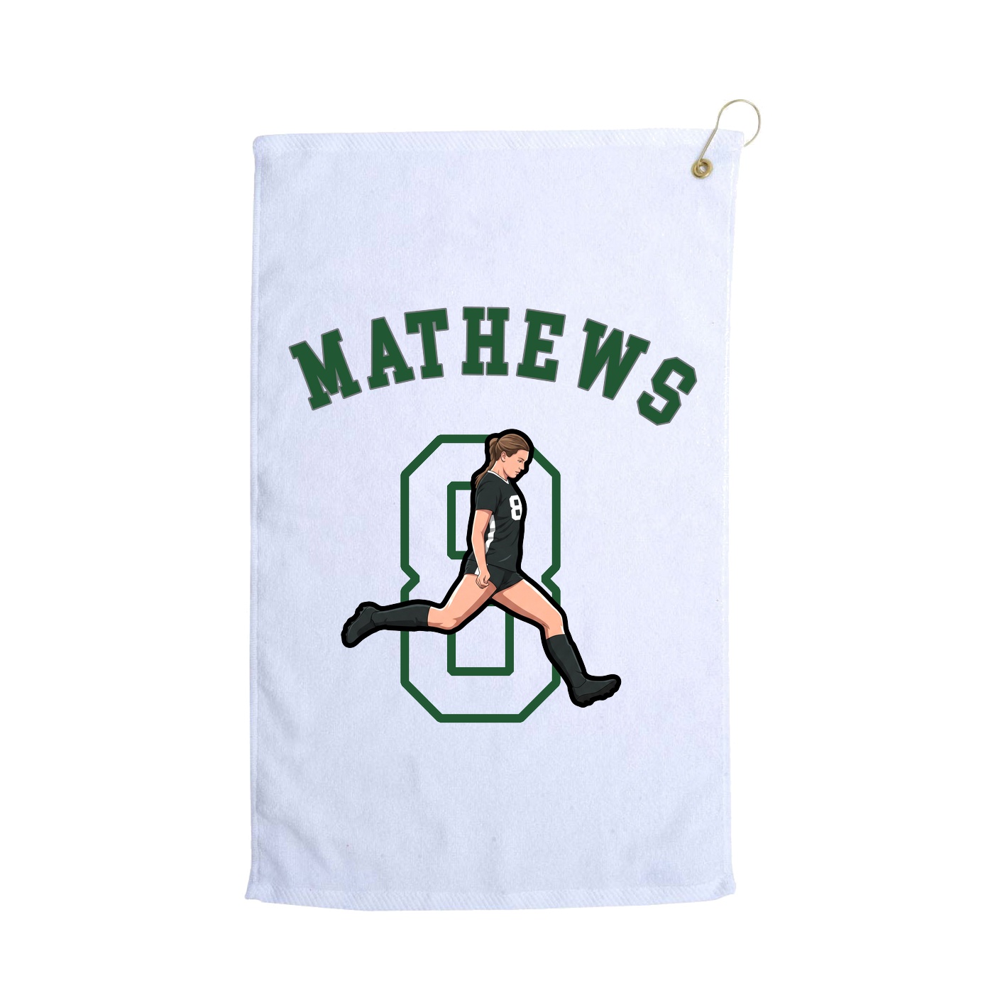 Golf Towel — Shirsey Arch in White