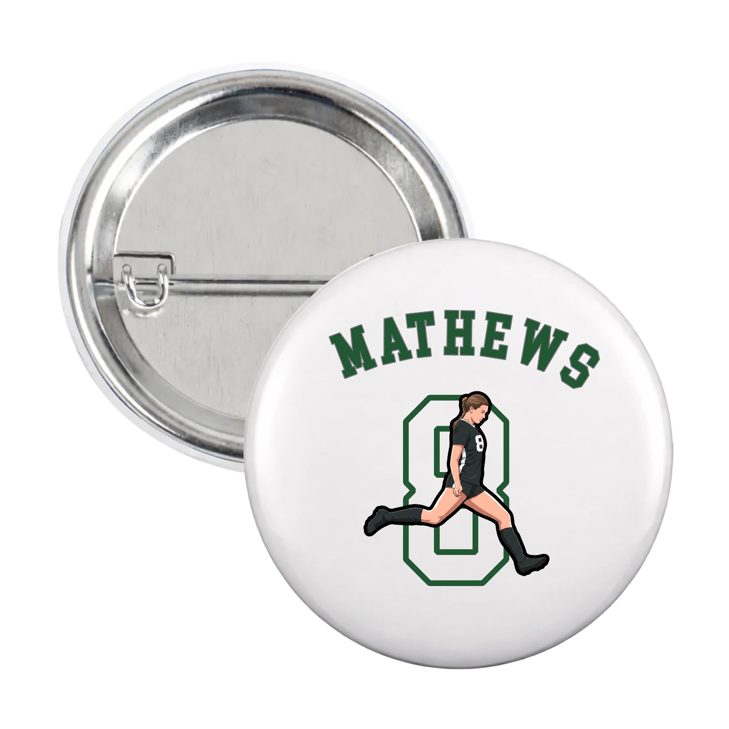 Game Day Button — Shirsey Arch in White