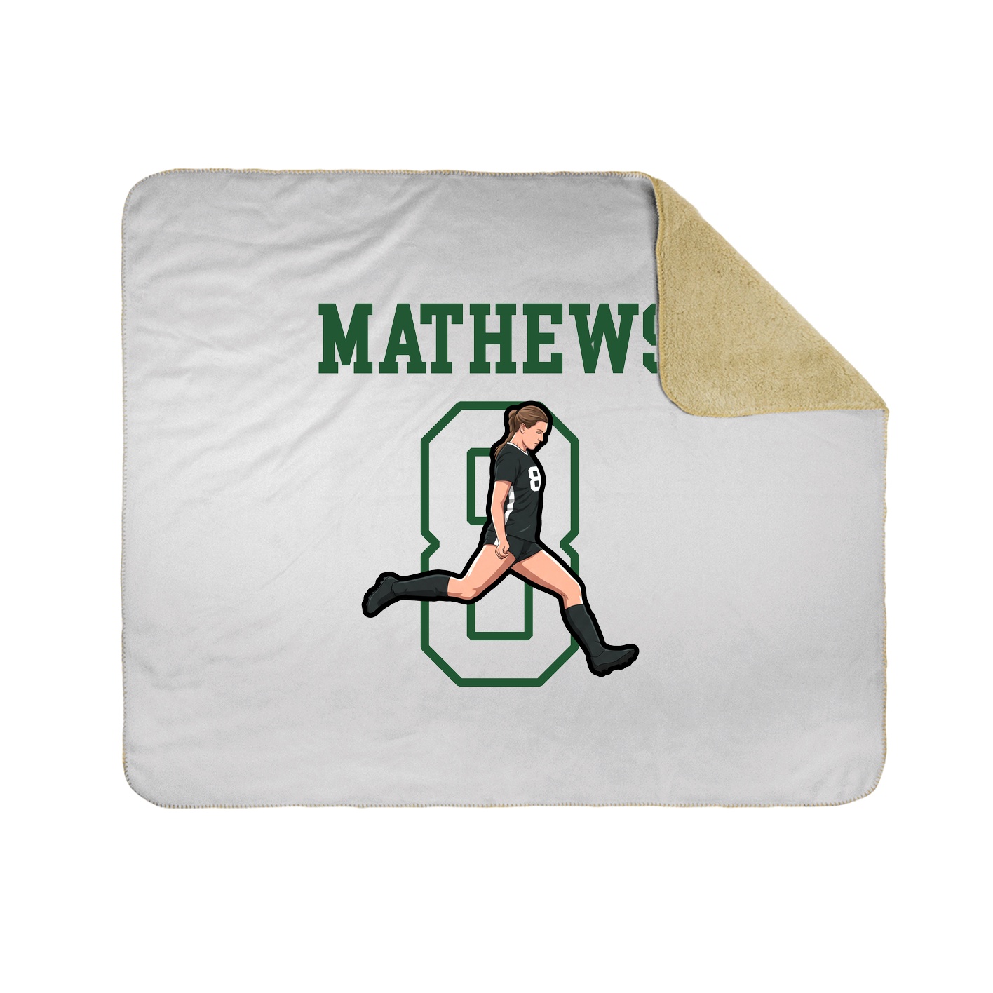 Throw Blanket — Shirsey in White