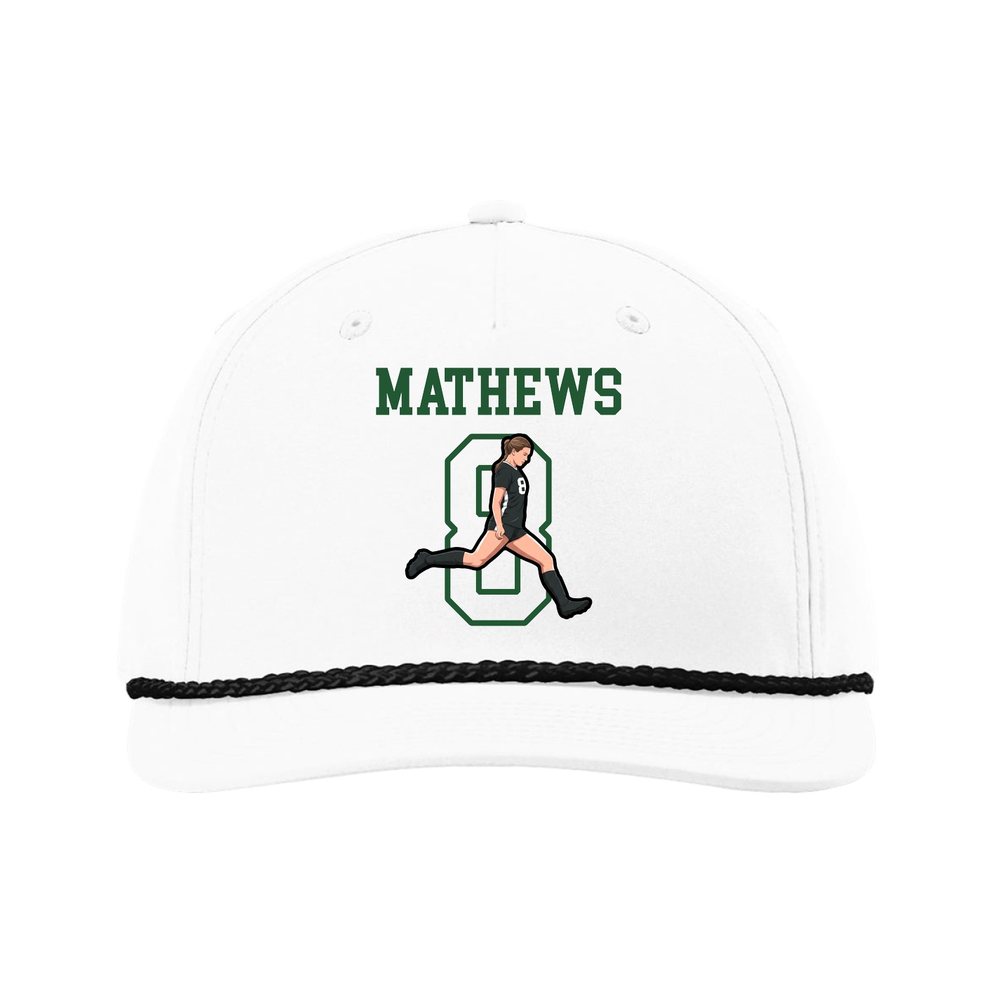 Five-Panel Classic Rope Cap — Shirsey in White