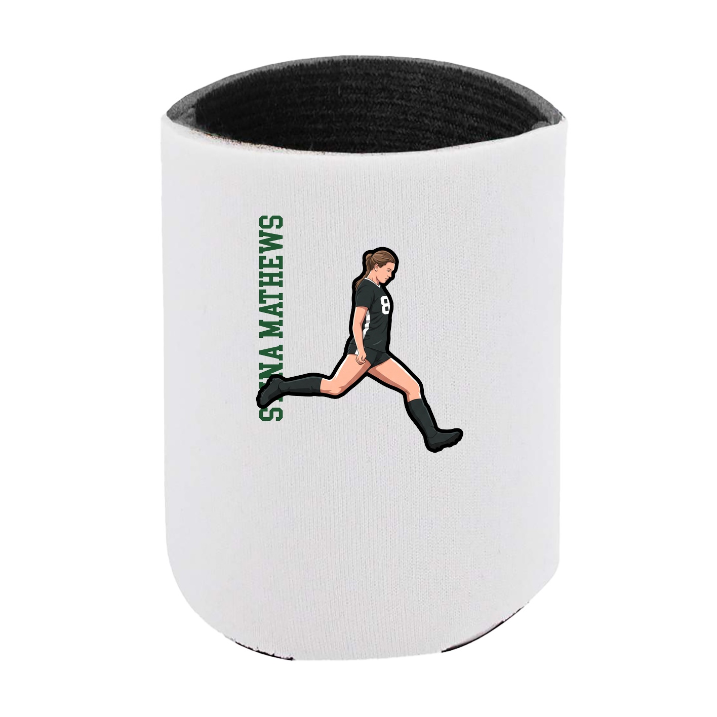 Can Holder — Name Vertical in White