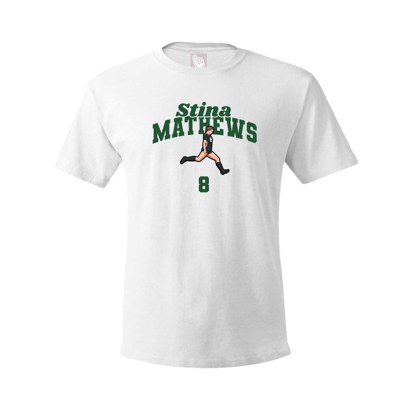 Youth Tee — Signature Arch in White