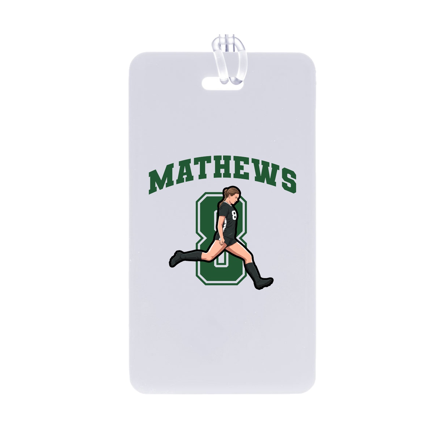 Bag Tag — Number in Classic