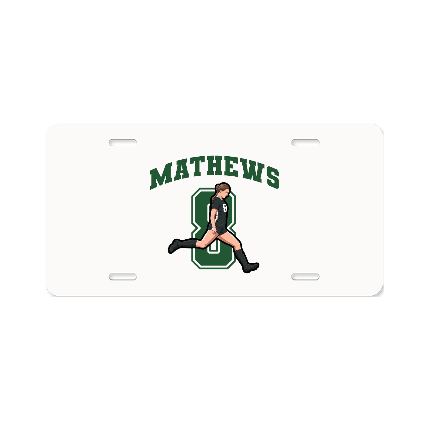 License Plate — Number in Classic