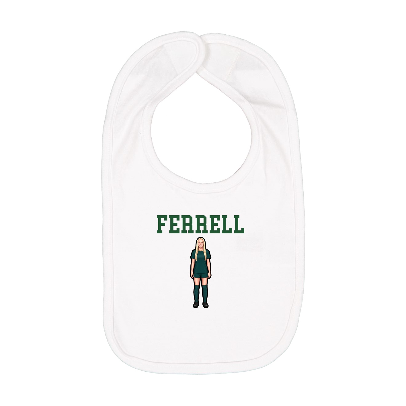 Infant Bib — Shirsey in White
