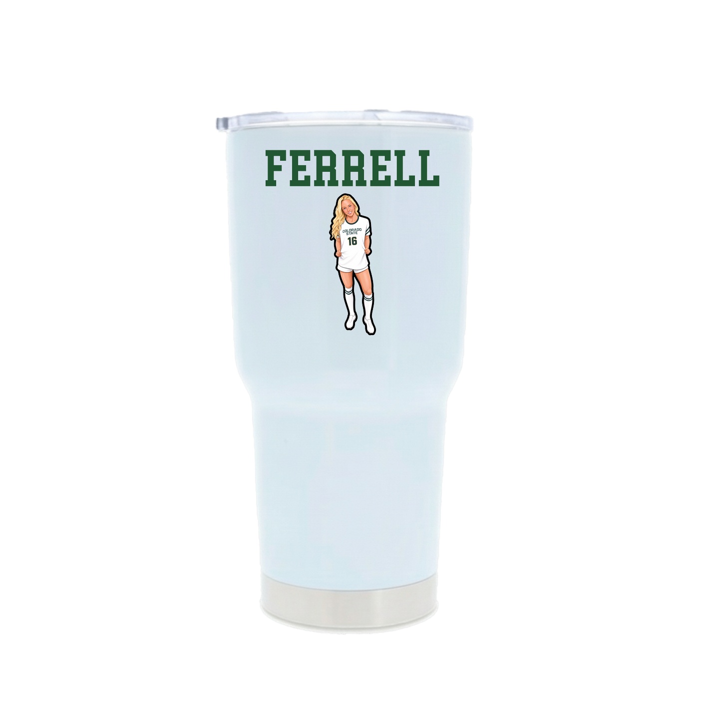 30oz Stainless Steel Tumbler — Shirsey in White