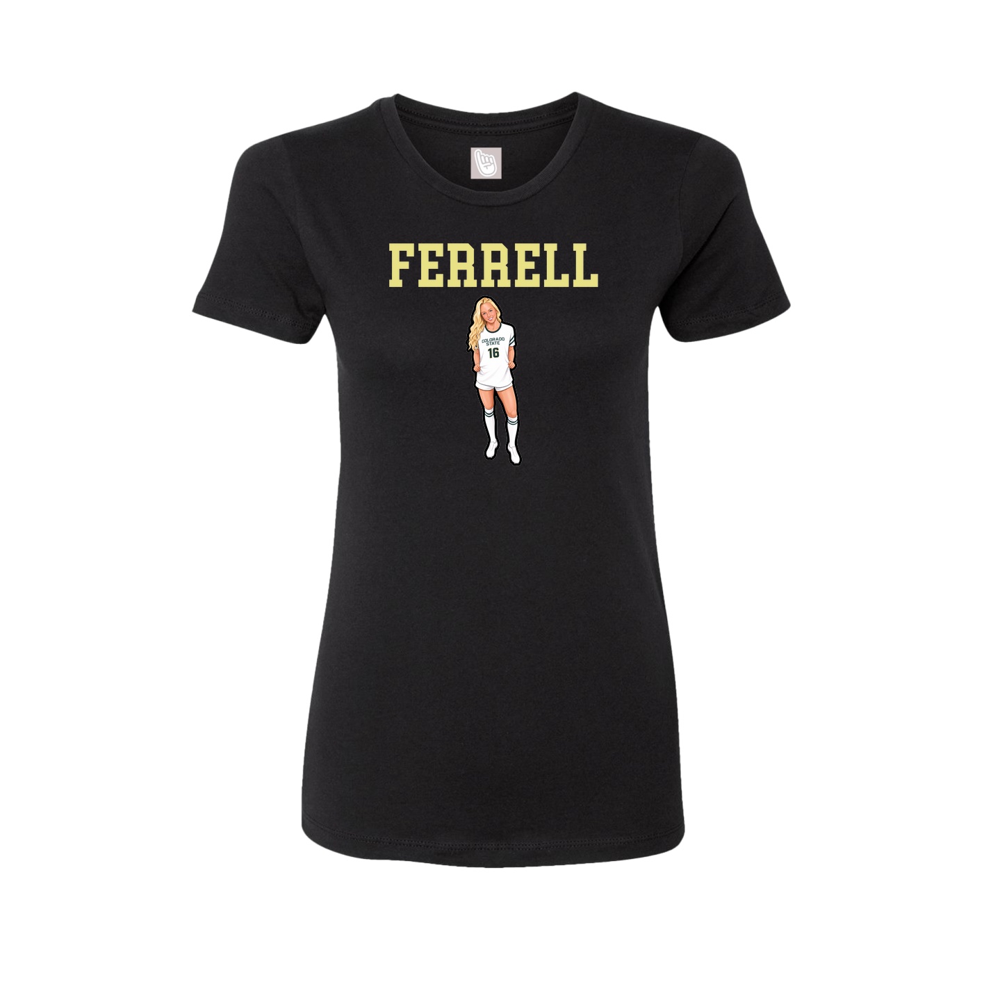 Fitted Women's Tee — Shirsey in Black
