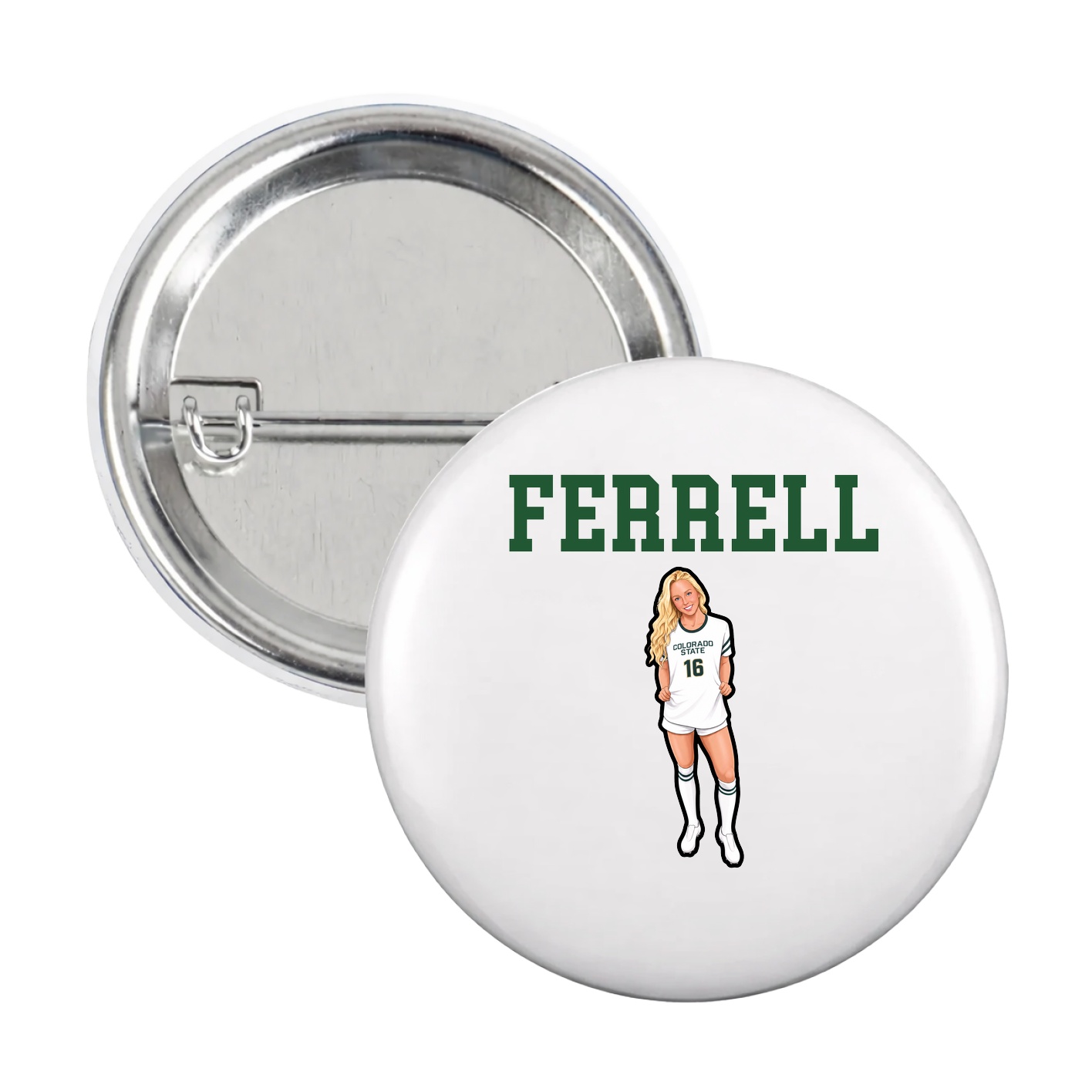 Game Day Button — Shirsey in White