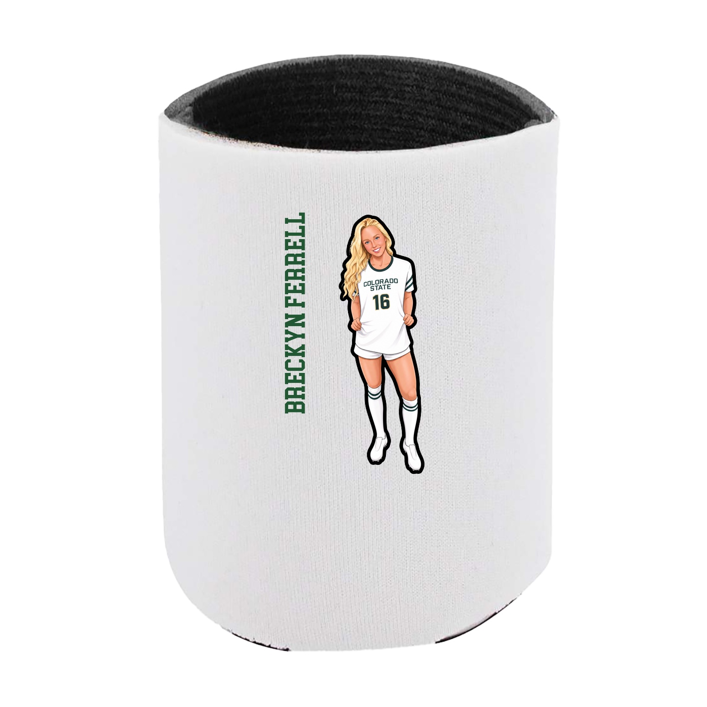 Can Holder — Name Vertical in White