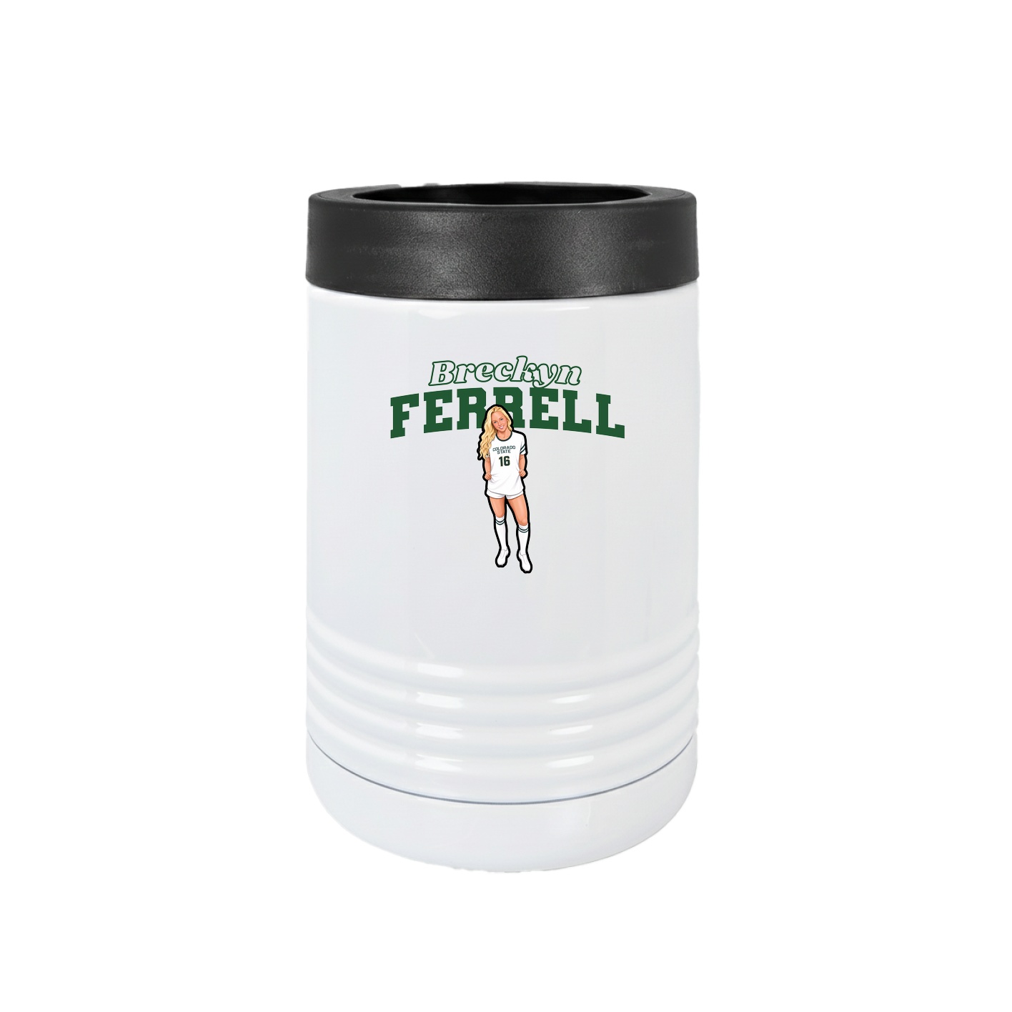 Beverage Holder — Name Arch in White