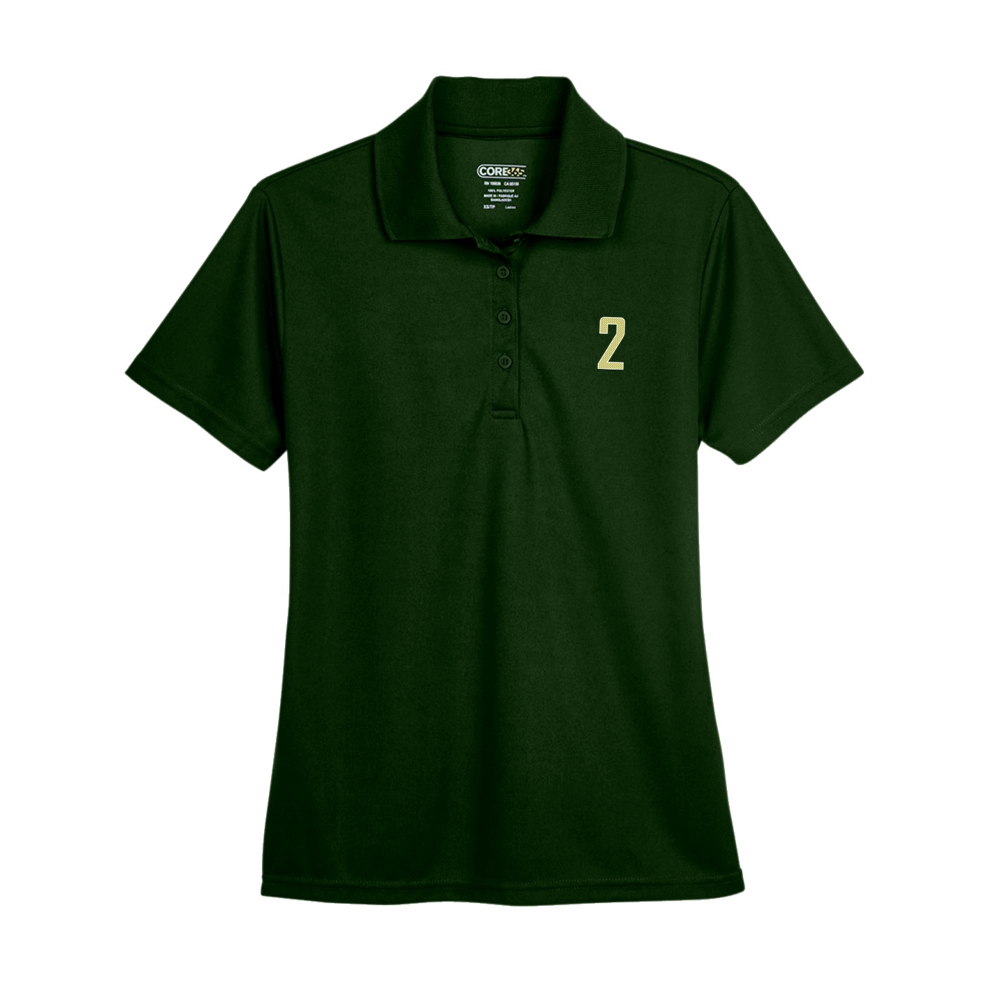 Womens Performance Polo — Front Shirsy in Green